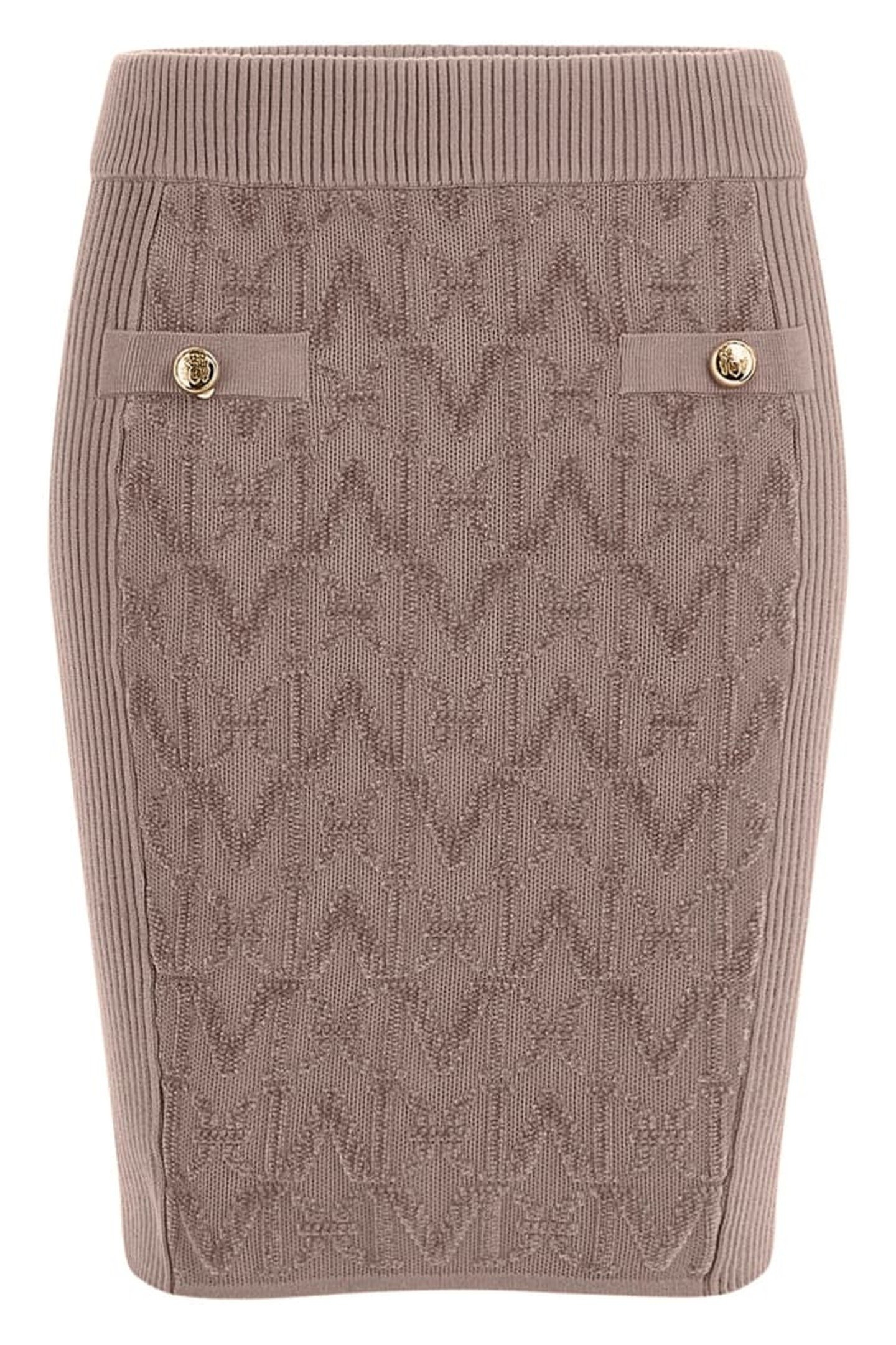 MARCIANO BY GUESS HERMIONE PENCIL SKIR SILK TAUPE 5