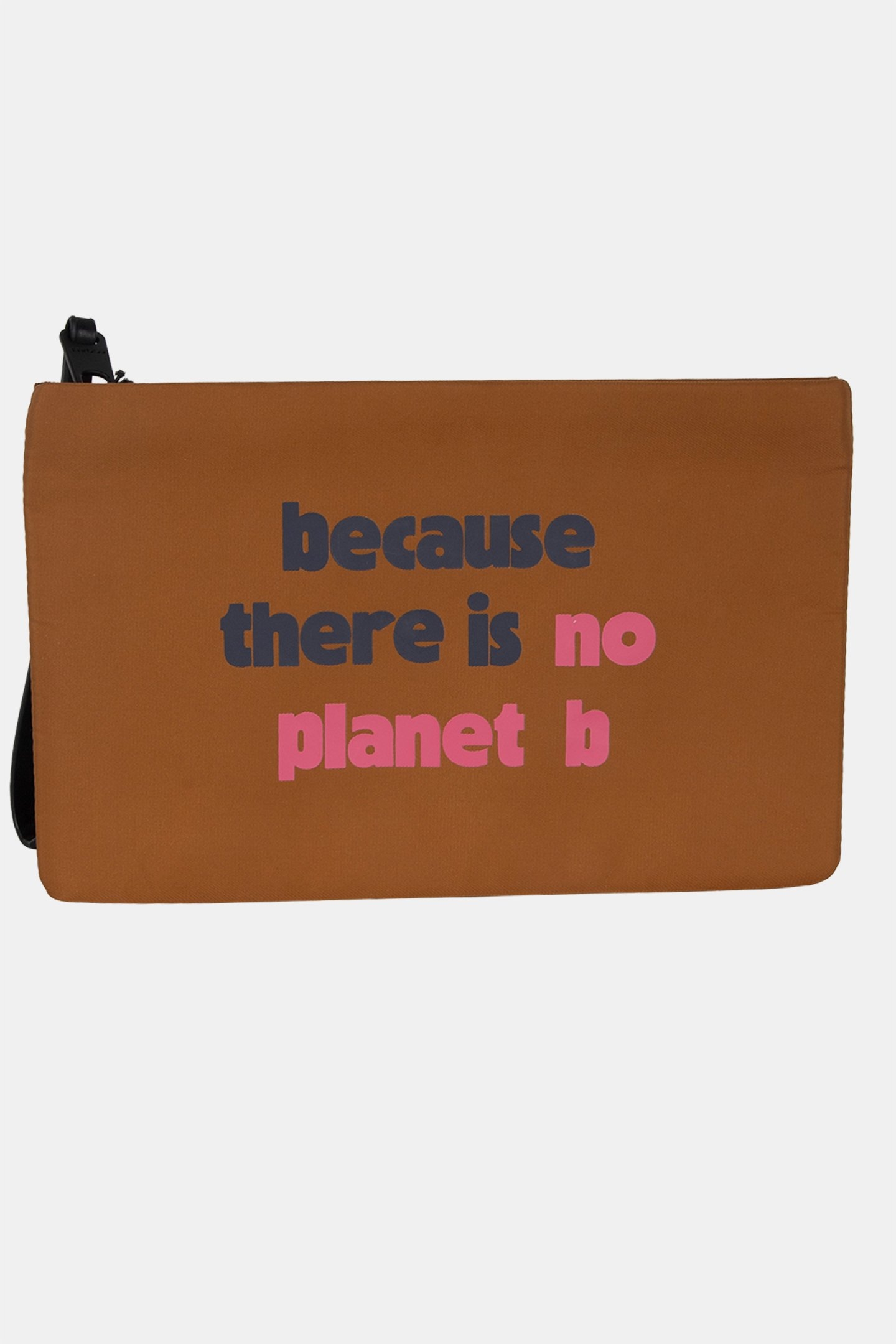 LUPITAALF CLUTCH W/ MESSAGE CINNAMON 1