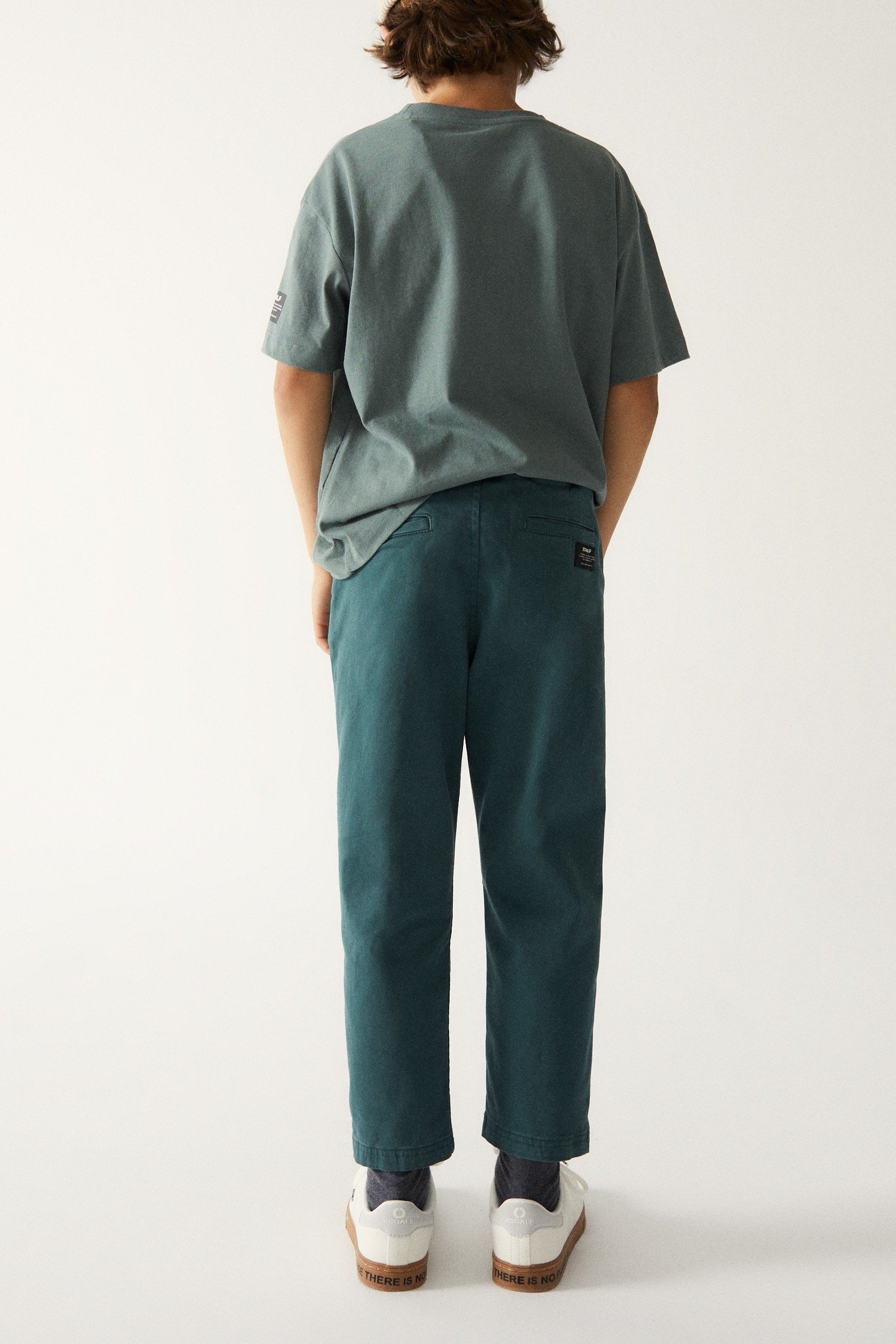 BOYS CHINORIBALF PANTS URBAN GREEN 4