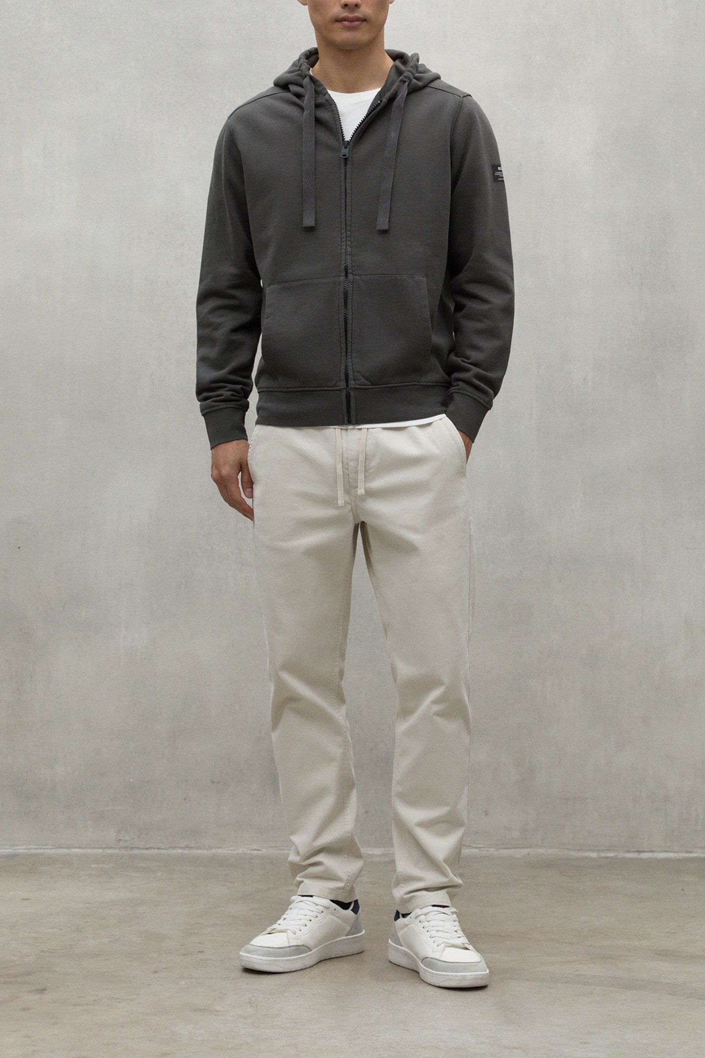 NEREAALF SWEATSHIRT ASPHALT 1