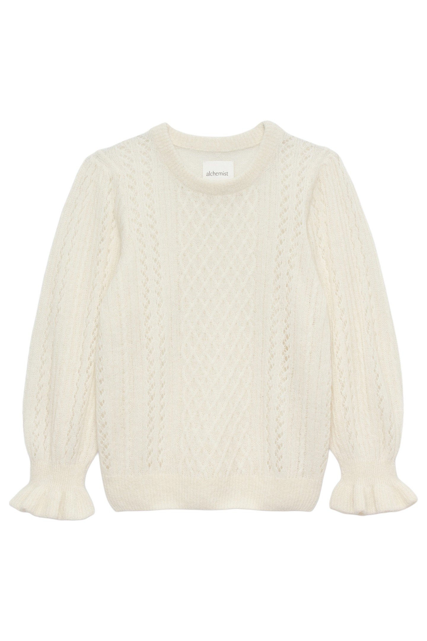 ANNA PULLOVER WOOL WHITE 2