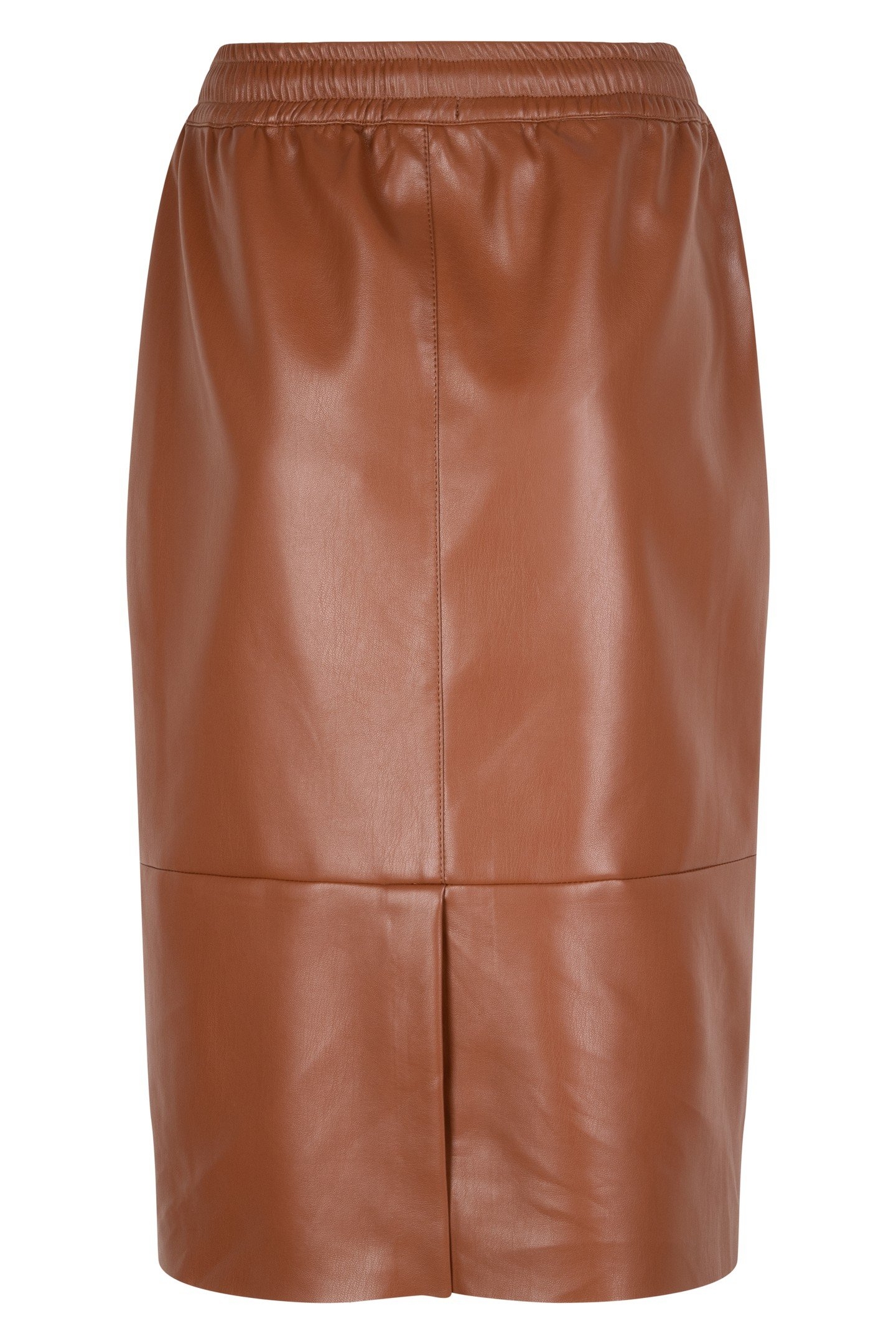 SKIRT JOGGER LONG PU BROWN 1