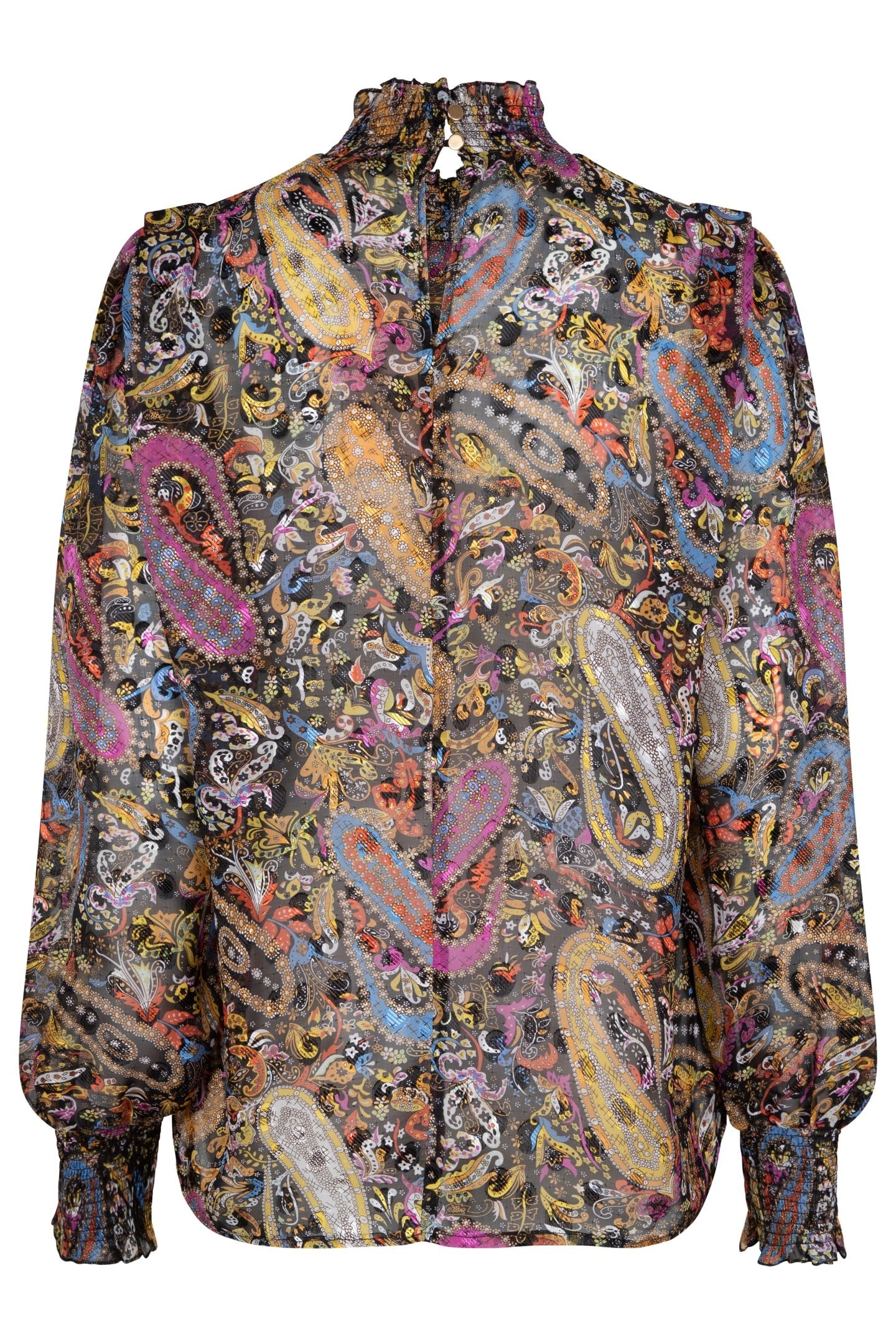 BLOUSE SMOCK PAISLEY PARTY PRINT 7