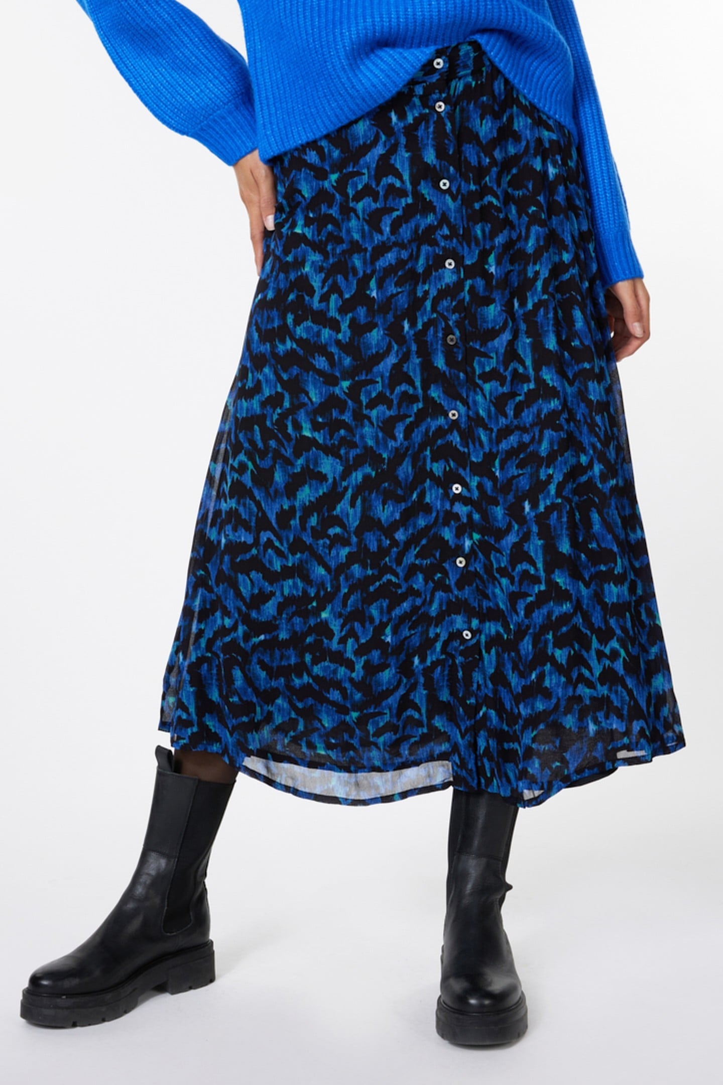 SKIRT BUTTONS WILD CELEBRATION PRINT 1