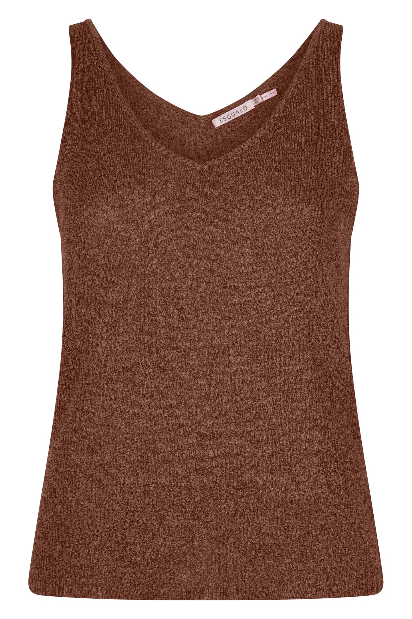 CAMISOLE RIB LUREX BROWN 1