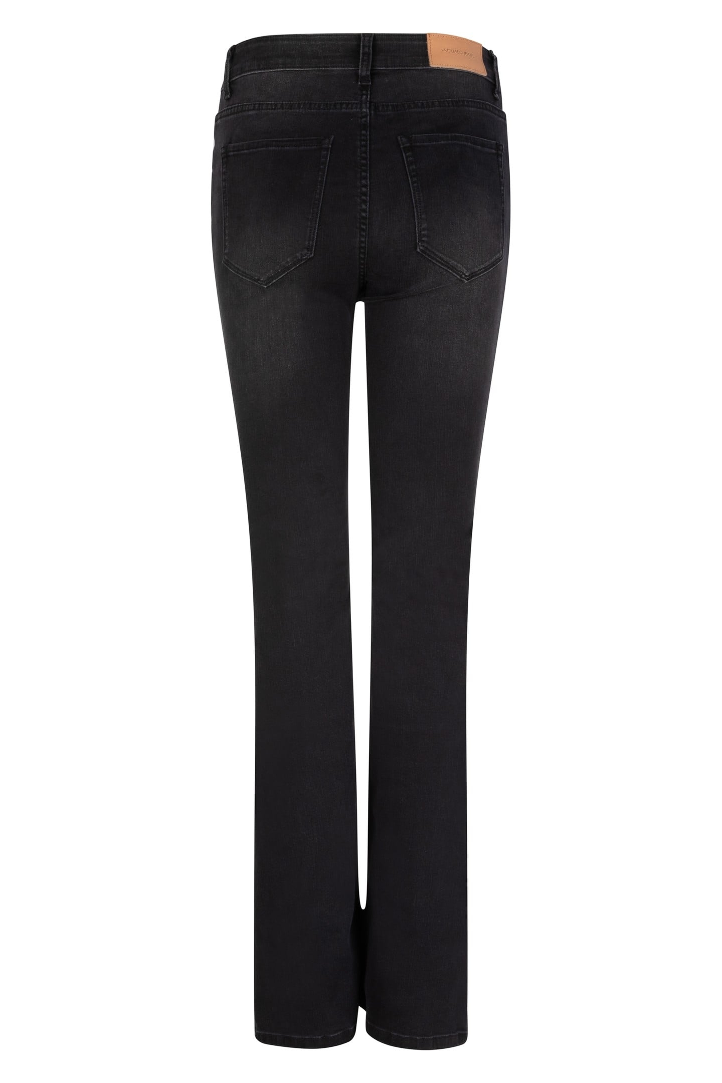 TROUSERS FLAIR BLACK DENIM BLACK 4