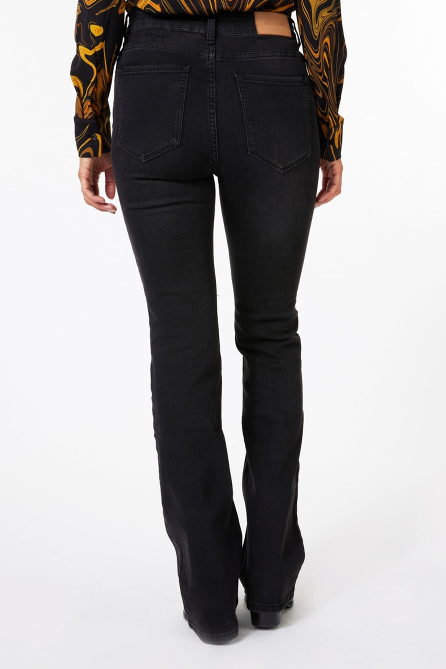 TROUSERS FLAIR BLACK DENIM BLACK 2