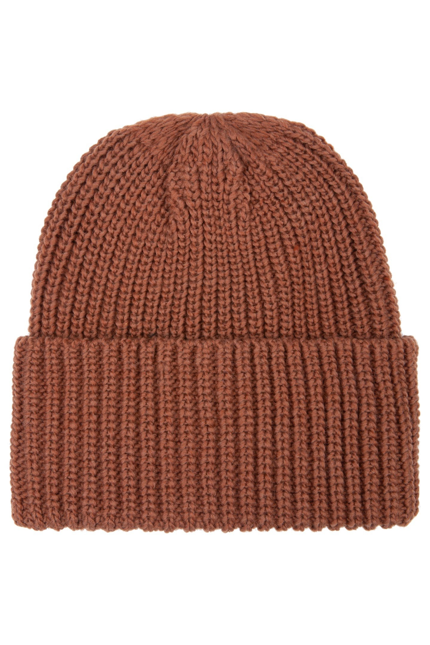 BEANIE KNIT BROWN 1