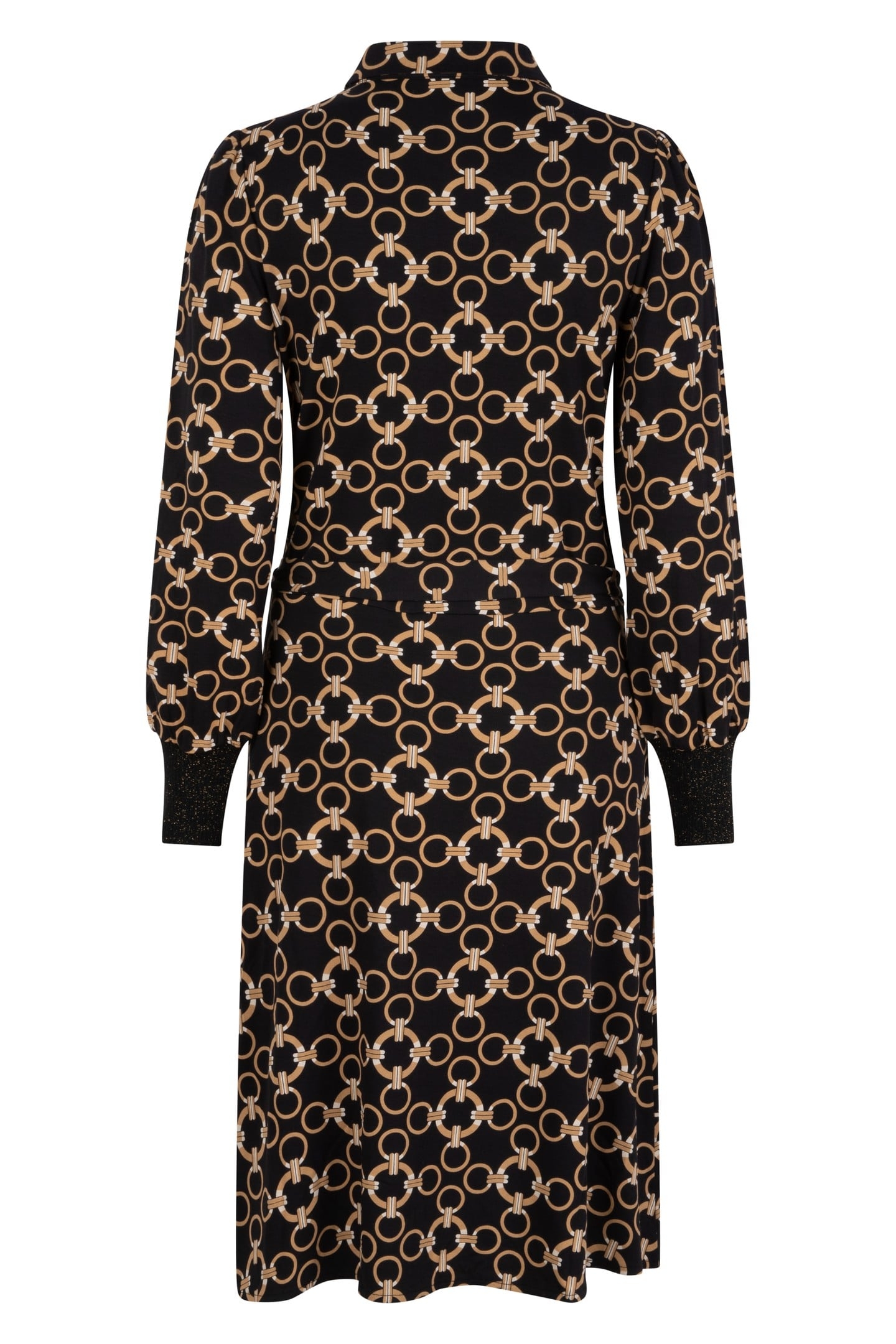 DRESS RIBBED CUFF CHAIN PRINT PRINT 5