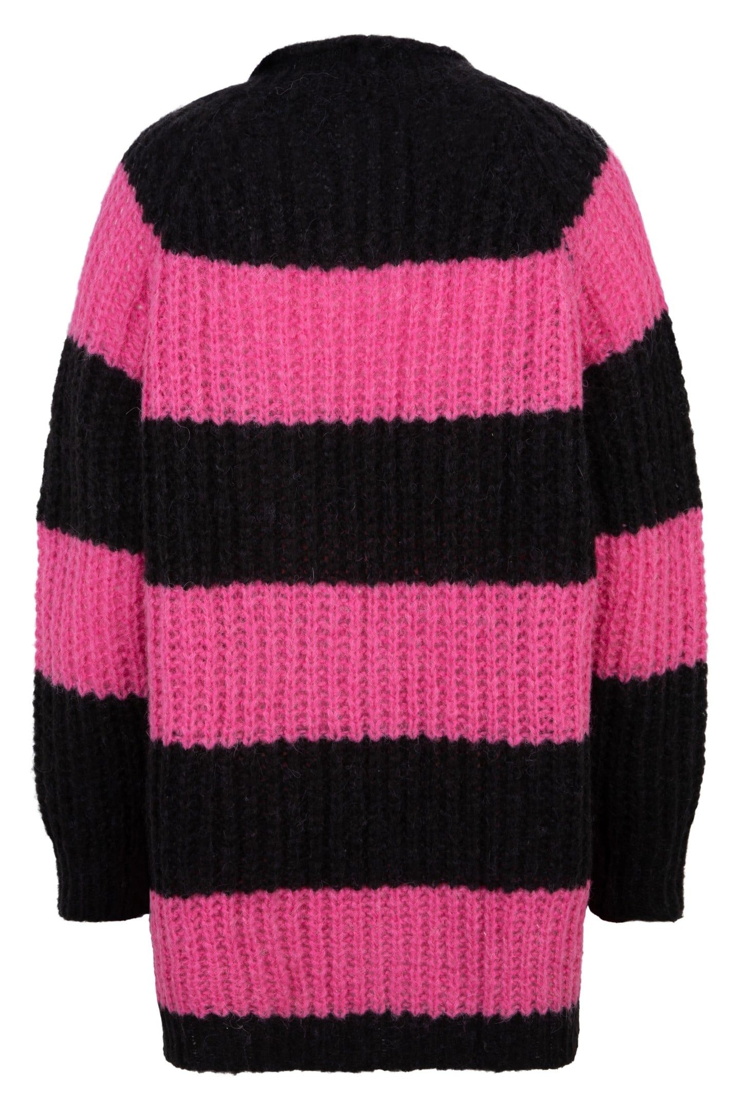 CARDIGAN STRIPED BLACK / PINK 6