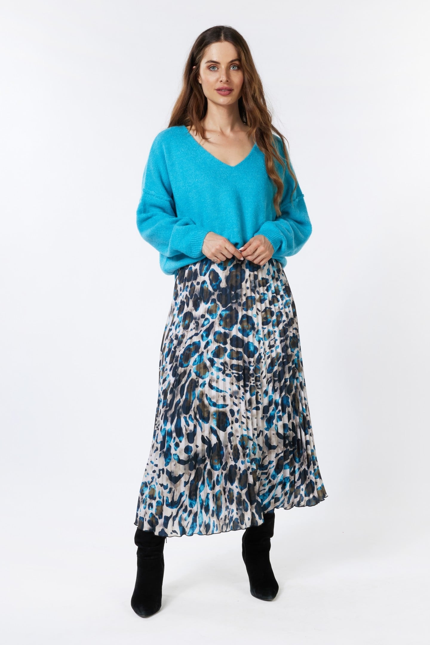 SKIRT PLISSE ANIMAL ROOTS PRINT 4