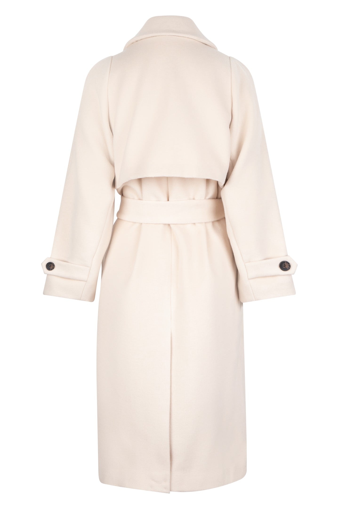 COAT LONG BELT LIGHT SAND 6