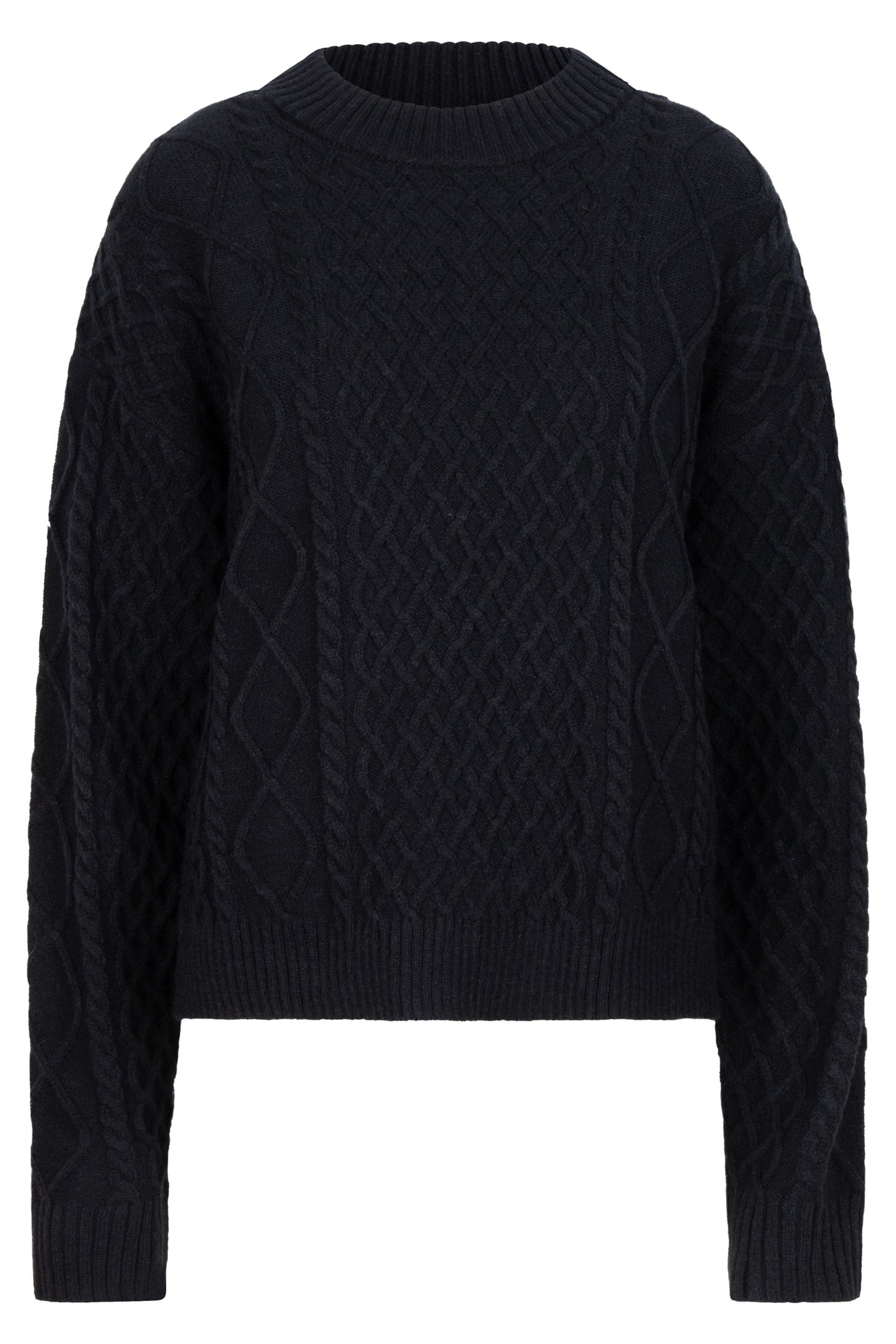 SWEATER CABLE SHORT BLACK 6