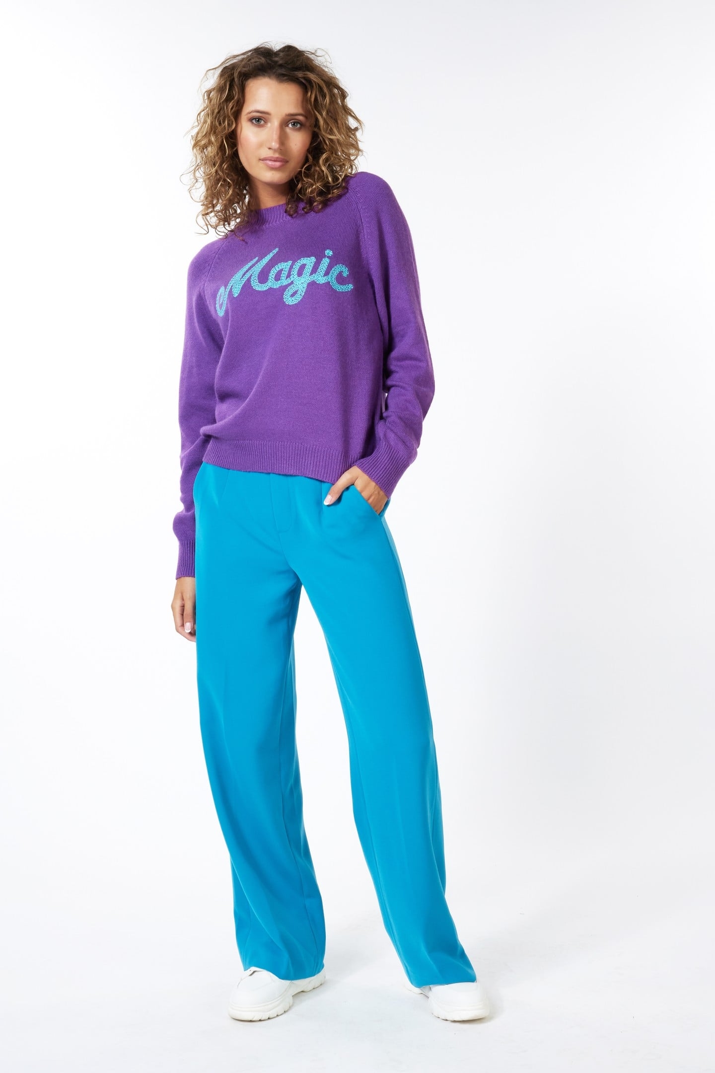 TROUSER CITY FLAIR PETROL 1