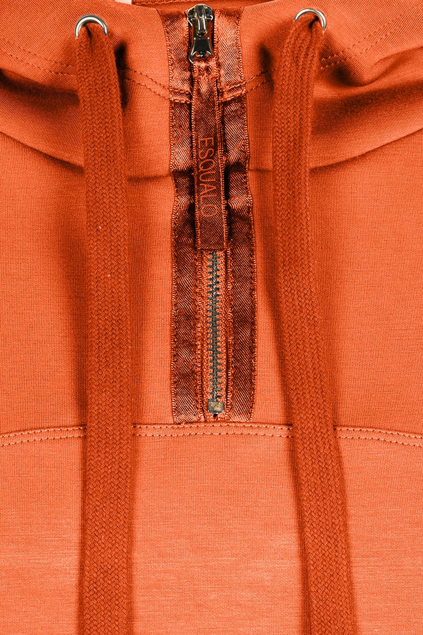 SWEATER HOODIE MODAL RUST 3