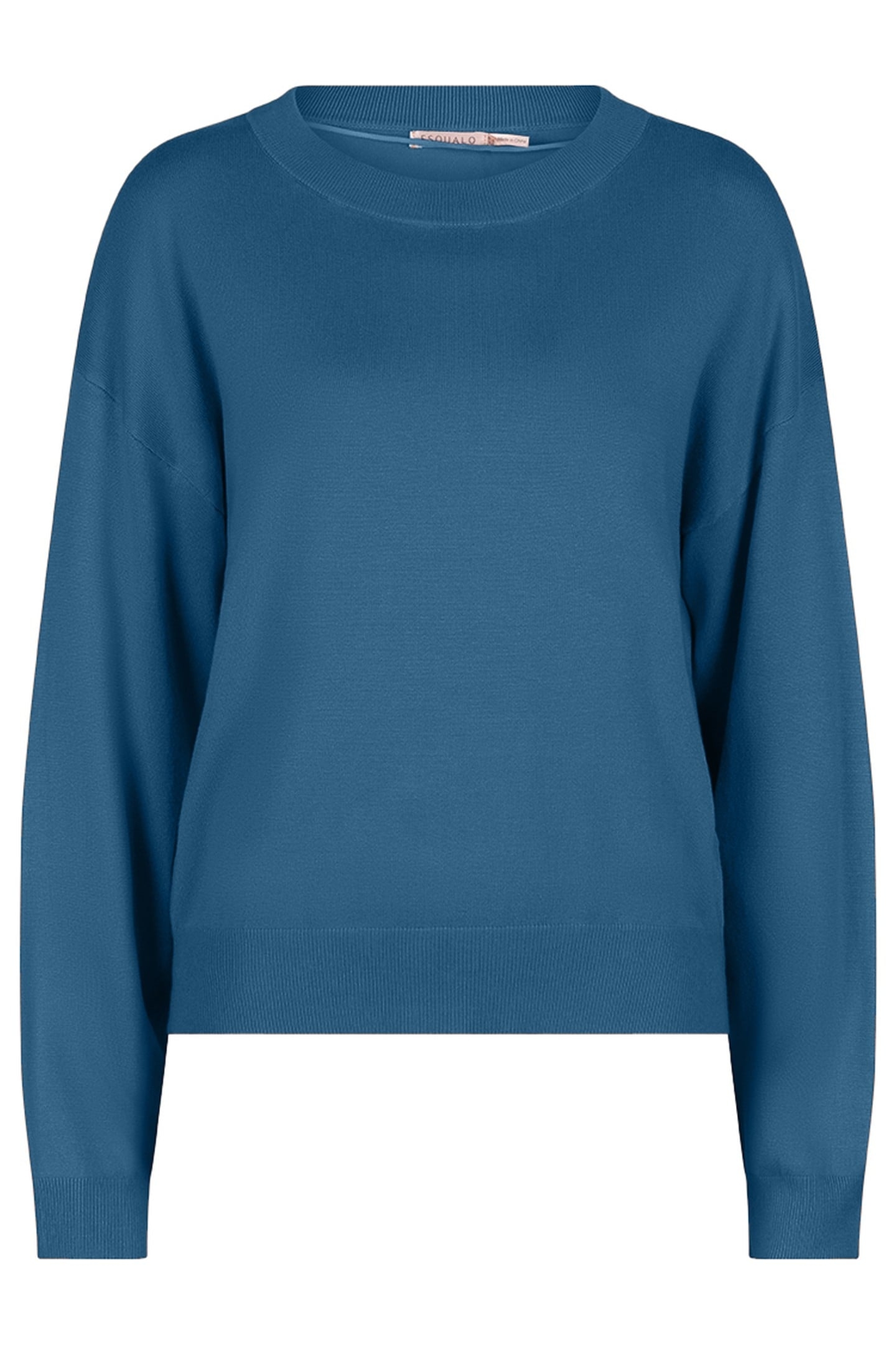 SWEATER BOXY BASIC KNIT GALAXY BLUE 1