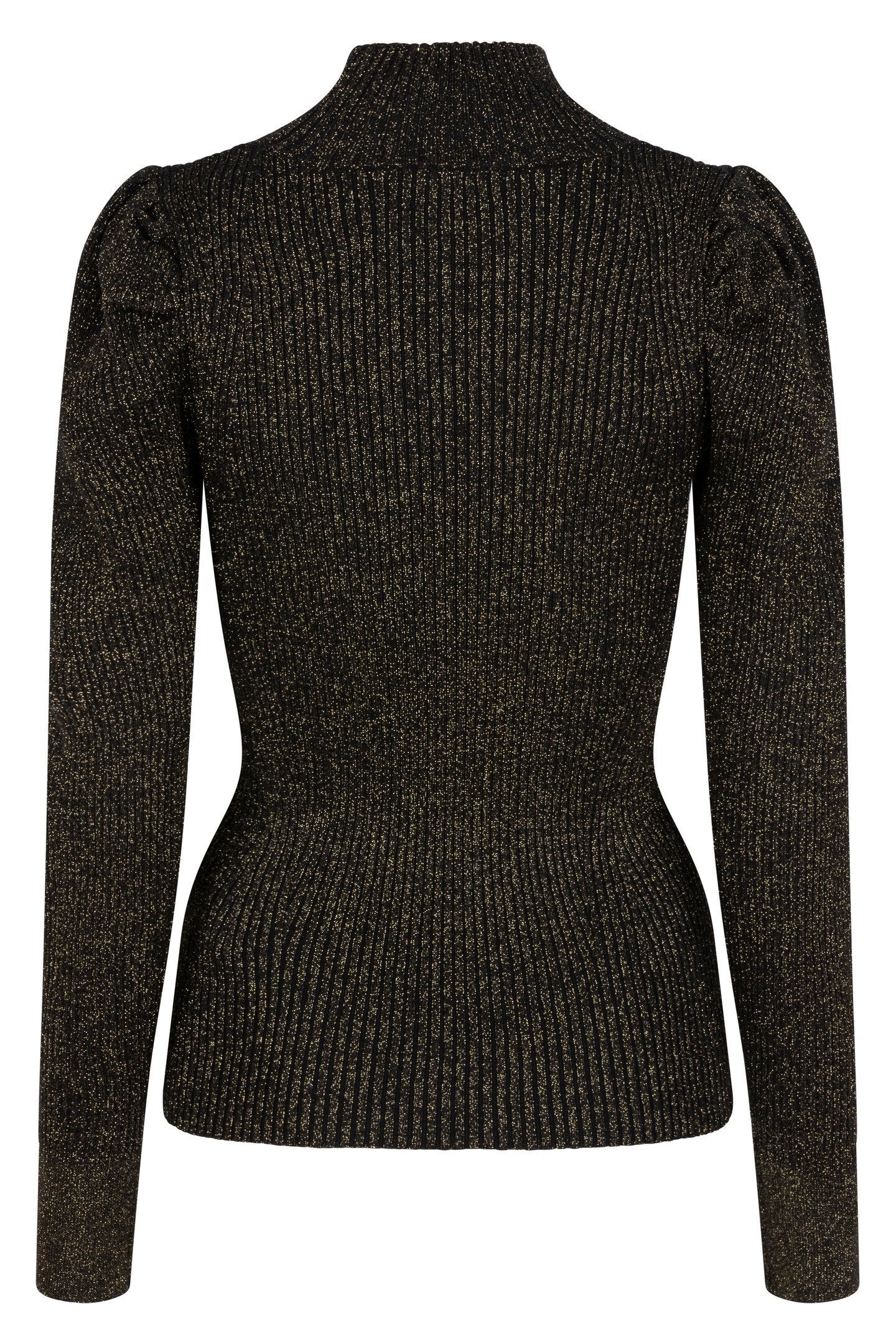 SWEATER RIB LUREX BLACK / GOLD 6