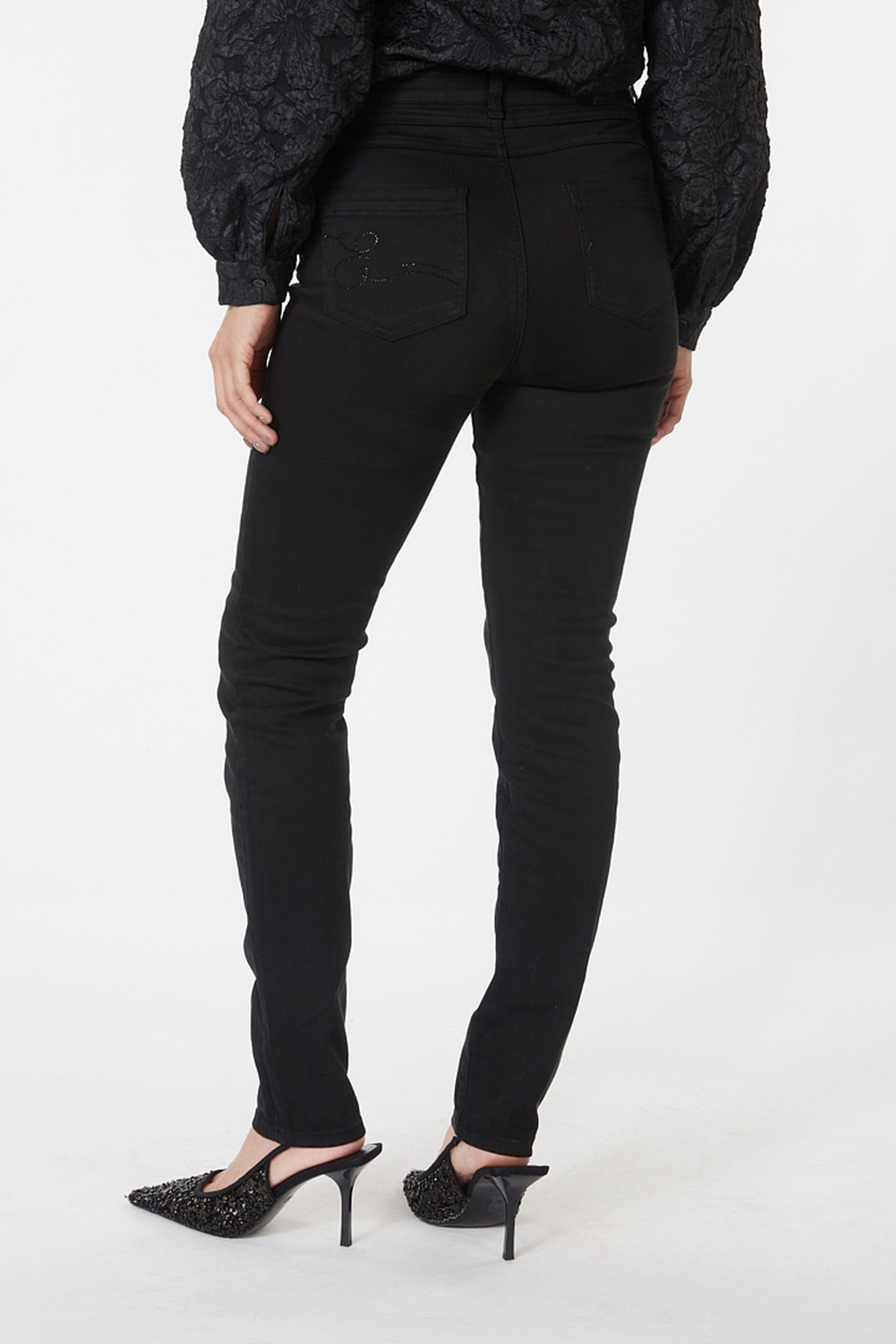 TROUSERS COLORED DENIM BLACK 3
