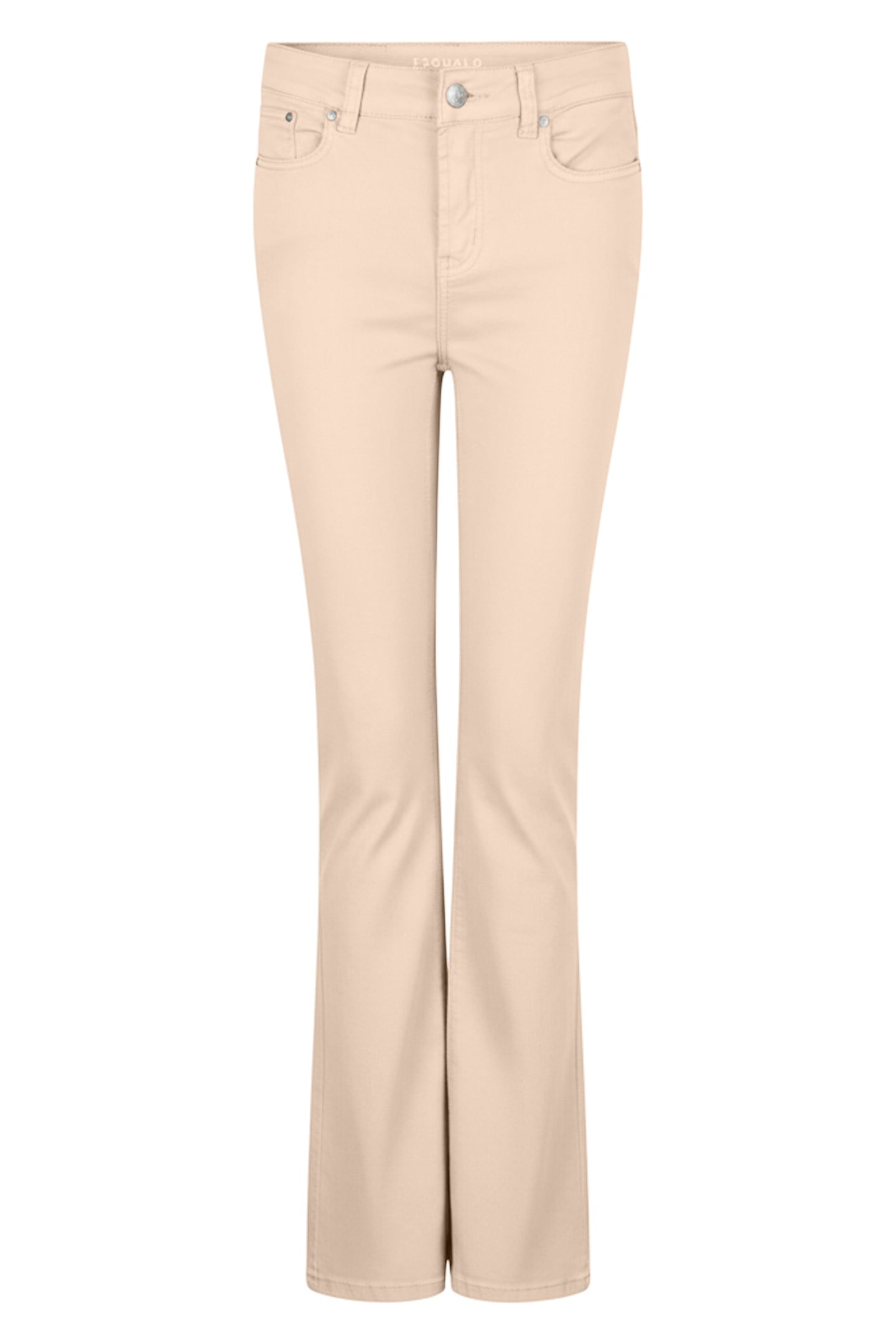 TROUSERS COLORED DENIM FLAIR SAND 1