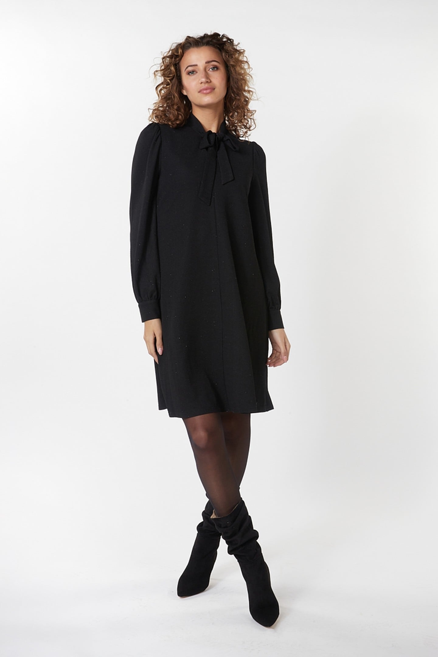 DRESS FANCY LUREX BLACK 1