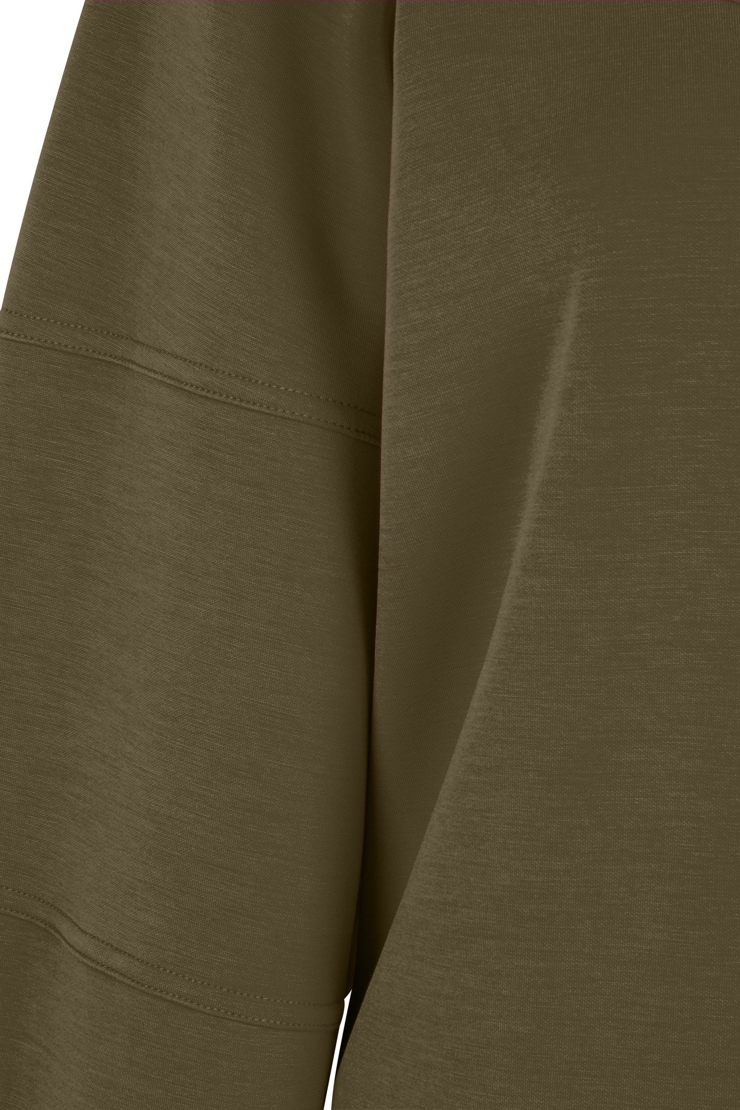 SWEATER “V” SEAMS MODAL MOSS GREEN 3