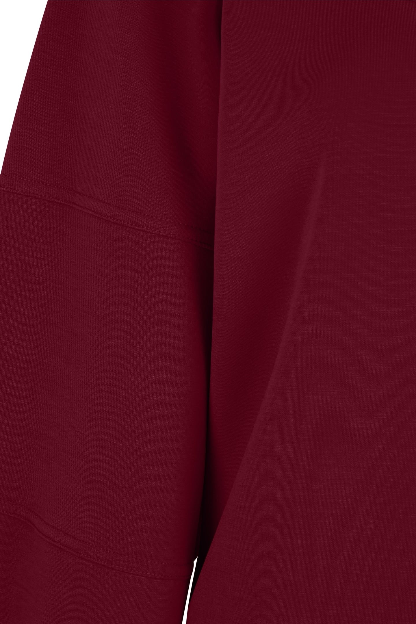 SWEATER “V” SEAMS MODAL WINE RED 3