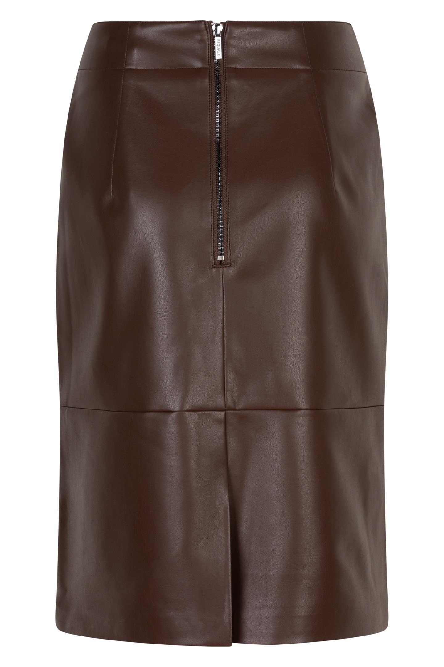 SKIRT PENCIL VEGAN LEATHER CHOCOLATE 5