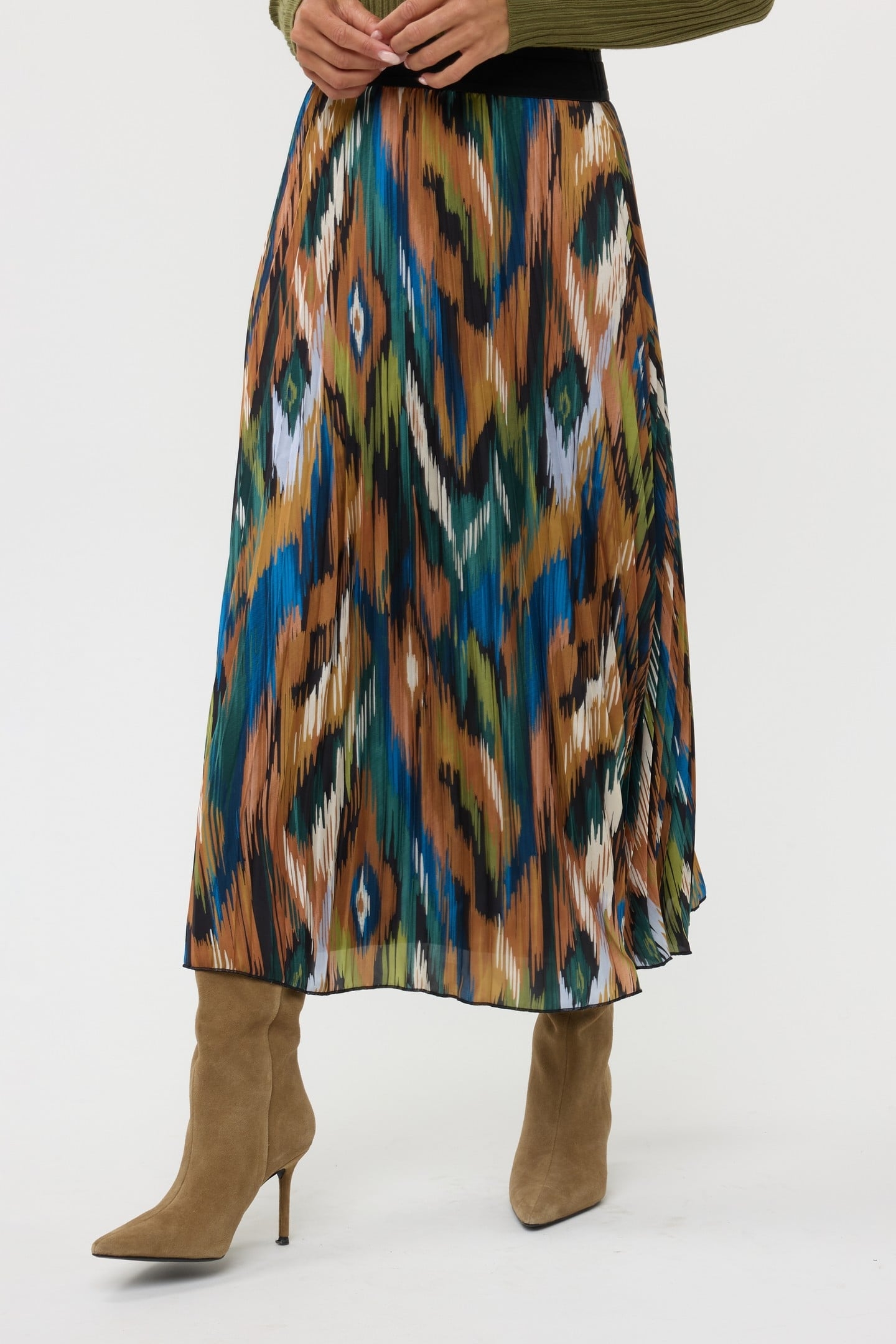 SKIRT PLISSE UNIVERSE LIGHTNING PRINT 3