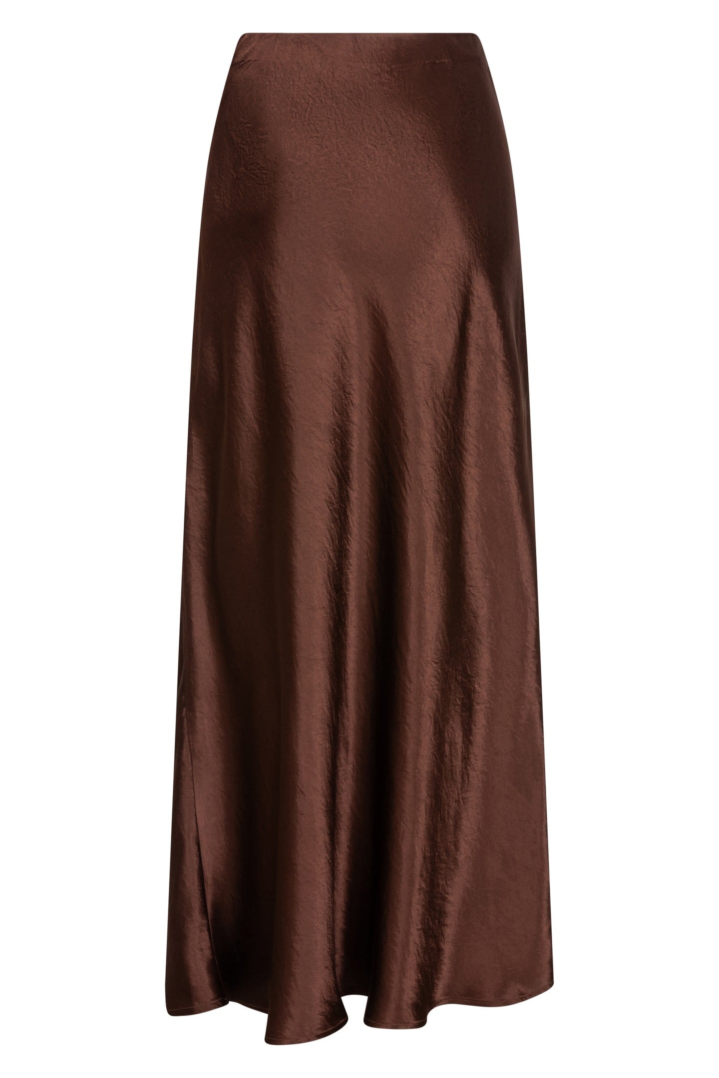 SKIRT CRUSHED SATIN CHOCOLATE 5
