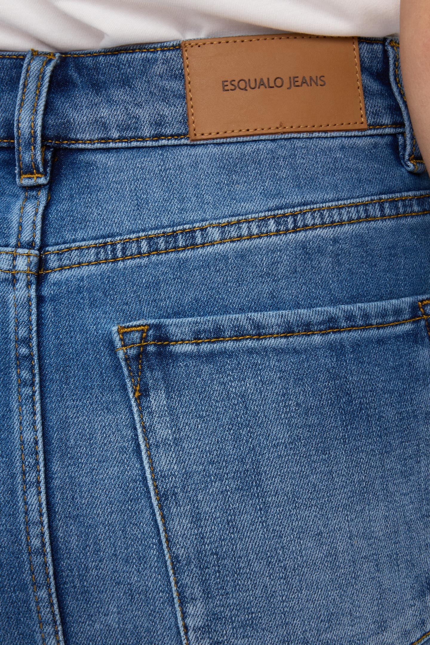 SKIRT DENIM LONG SLIT JEANS BLUE 7