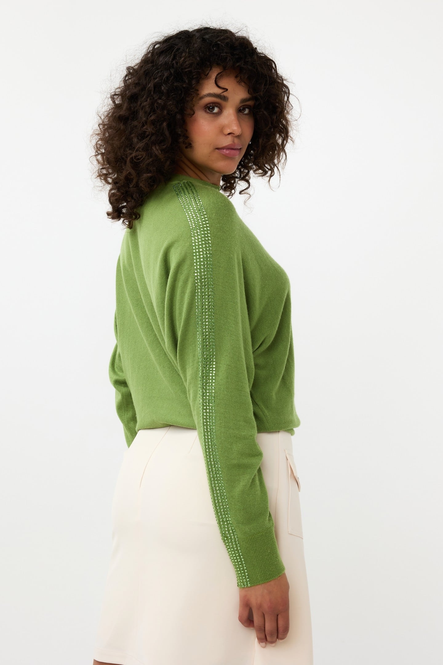 SWEATER SLEEVE STUDS FOREST GREEN 5