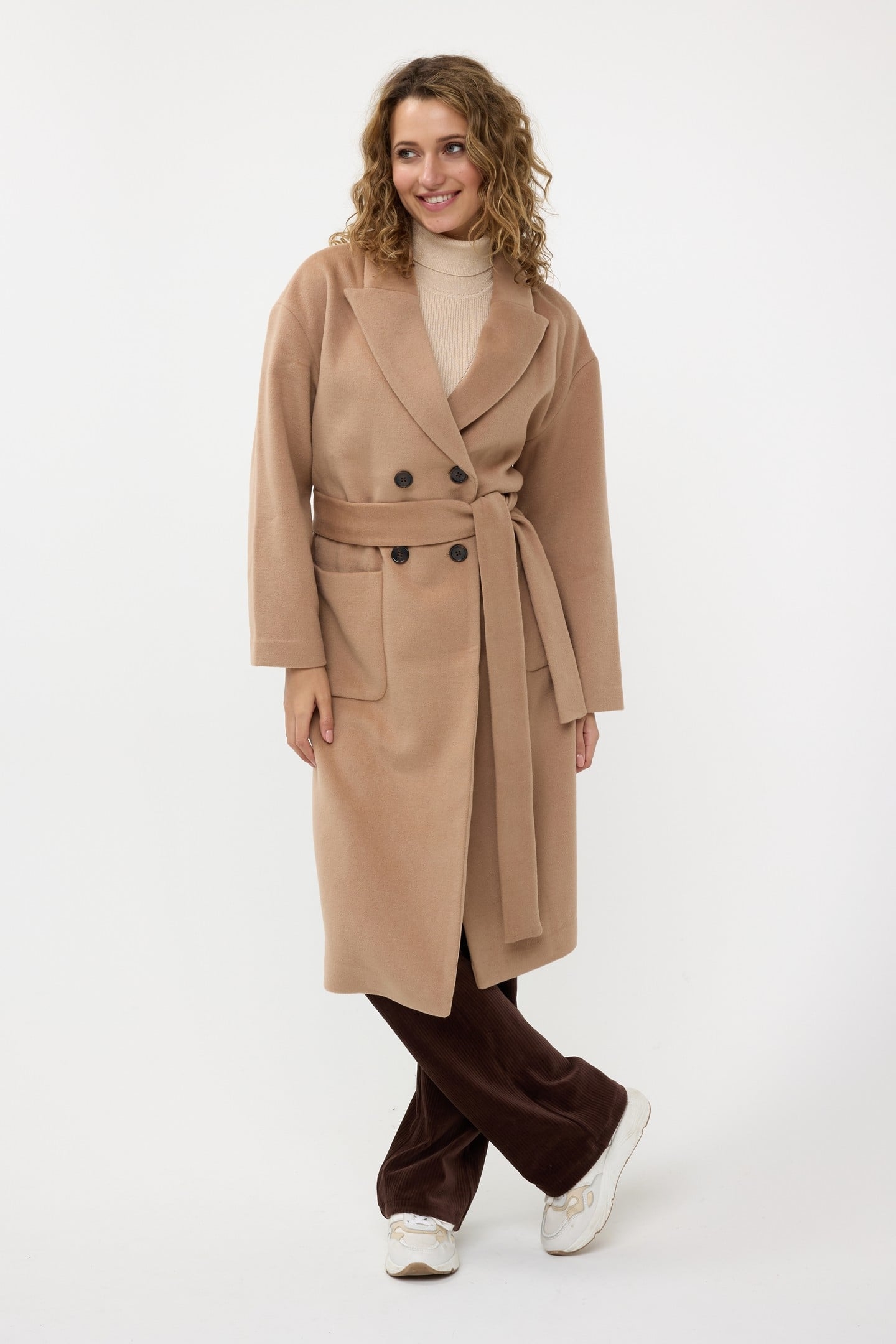 COAT PATCHED POCKETS CAMEL 3