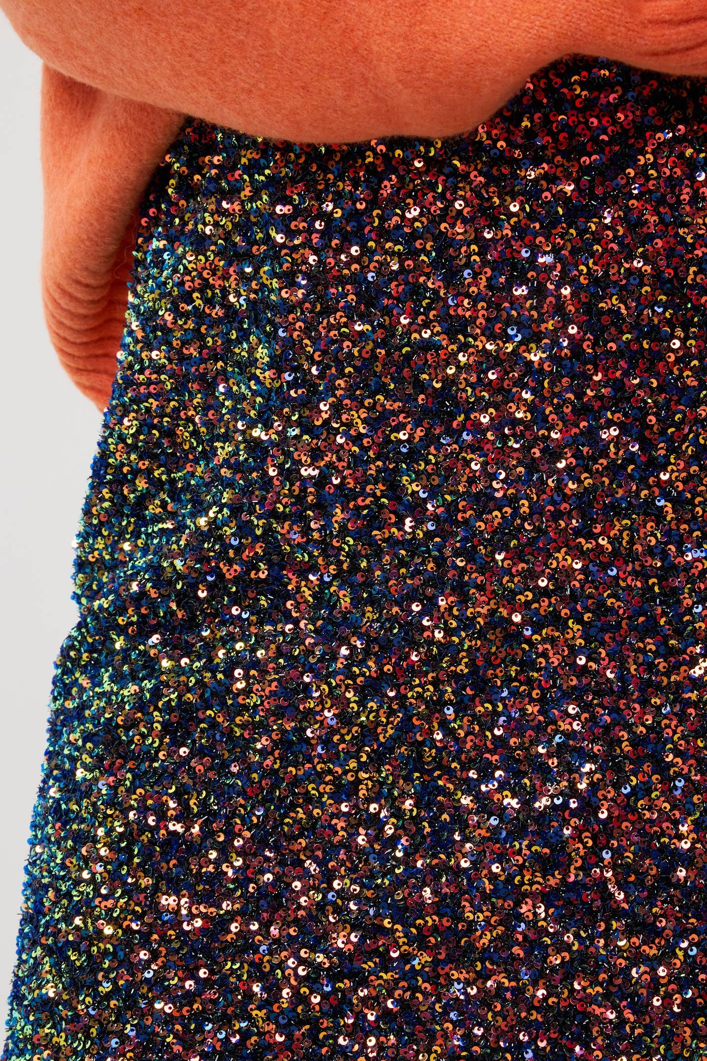 SKIRT LONG SEQUINS MULTI COLOR 7