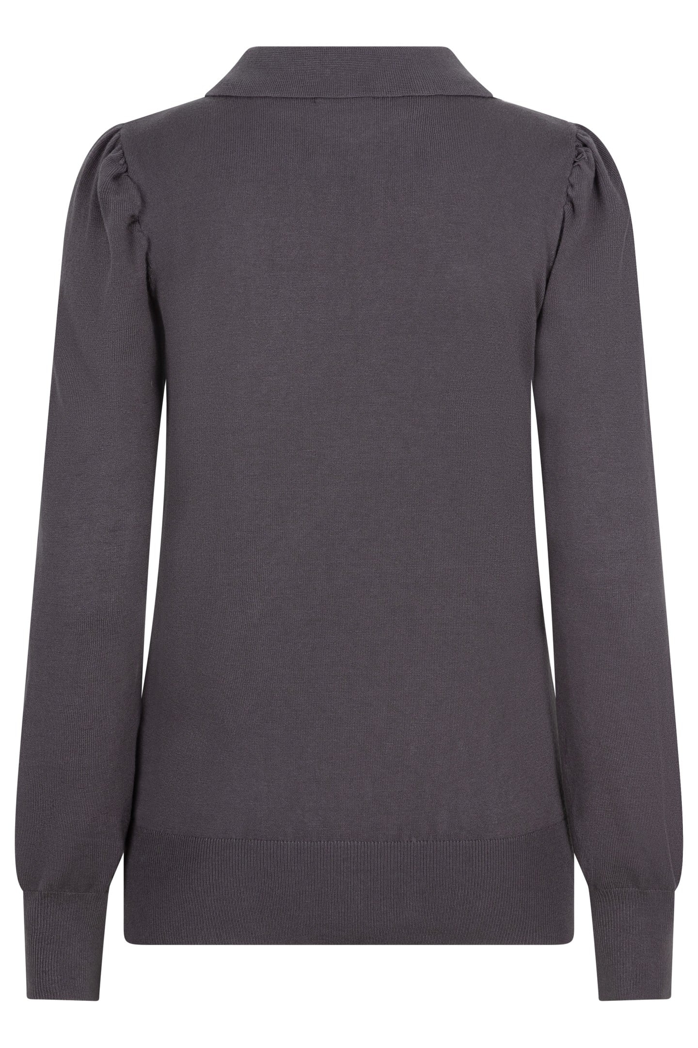 SWEATER COLLAR BASIC KNIT GREY 5