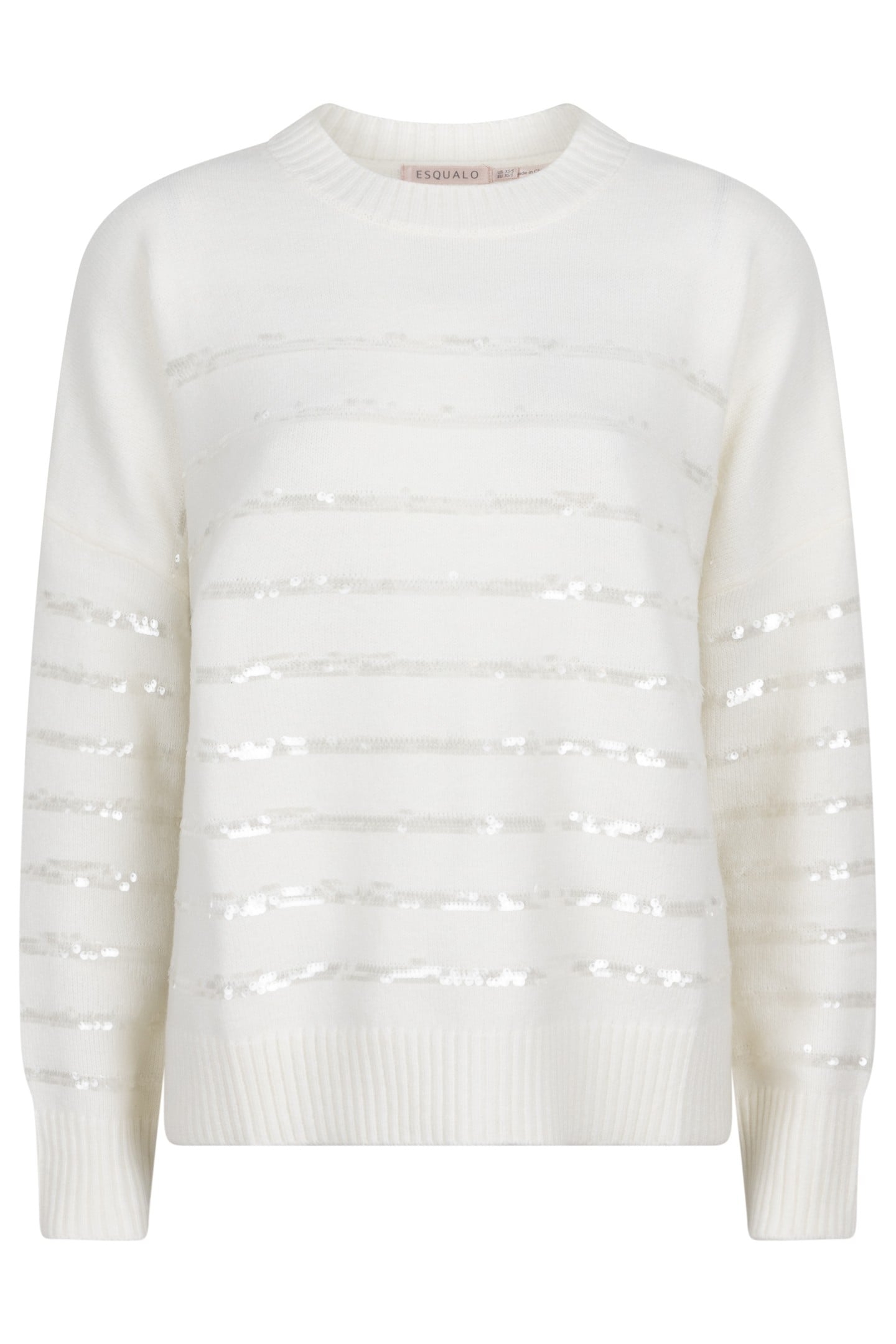 SWEATER STRIPED SEQUINS OFF WHITE 4