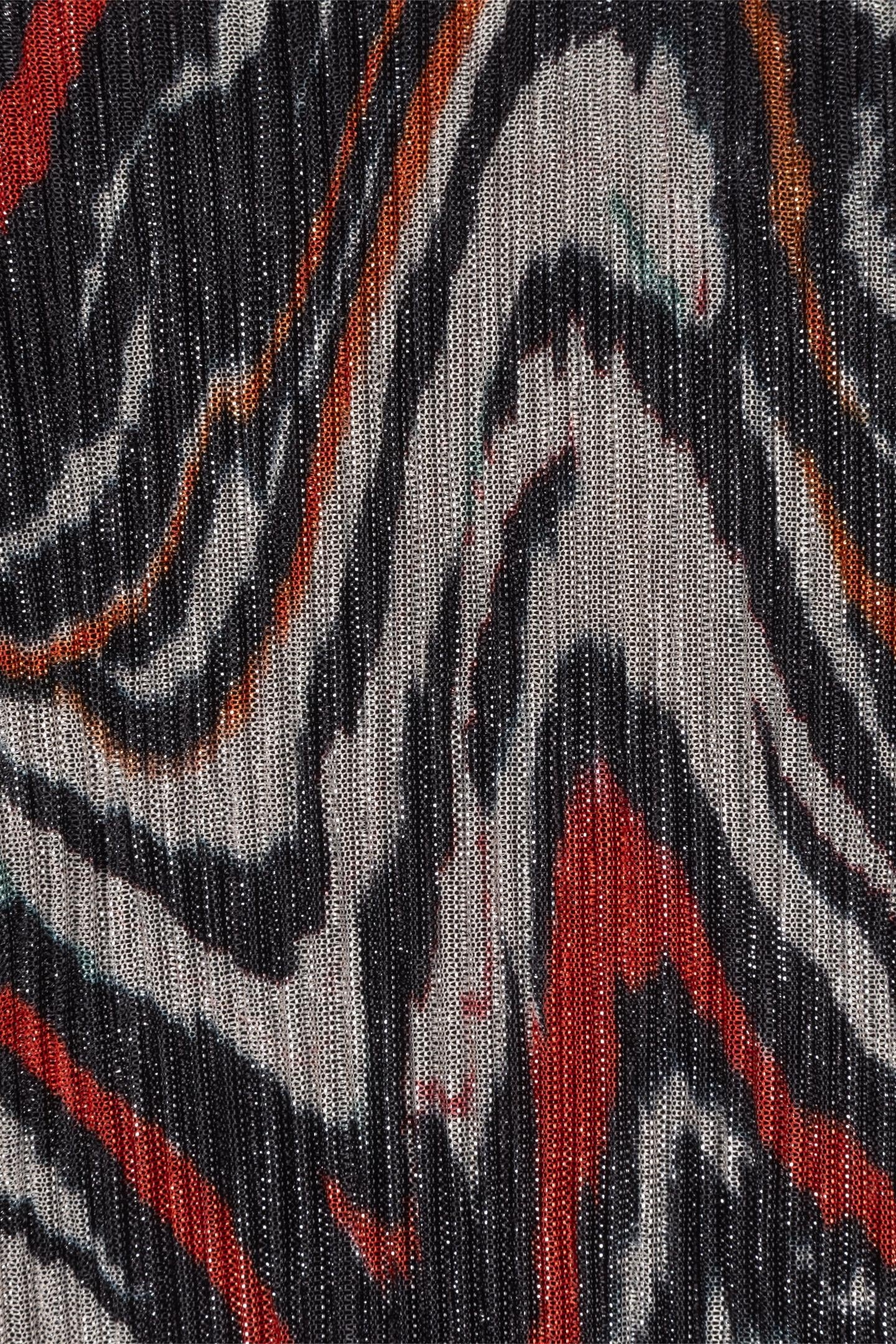 BLOUSE LUREX PLISSE WAVES PRINT 7