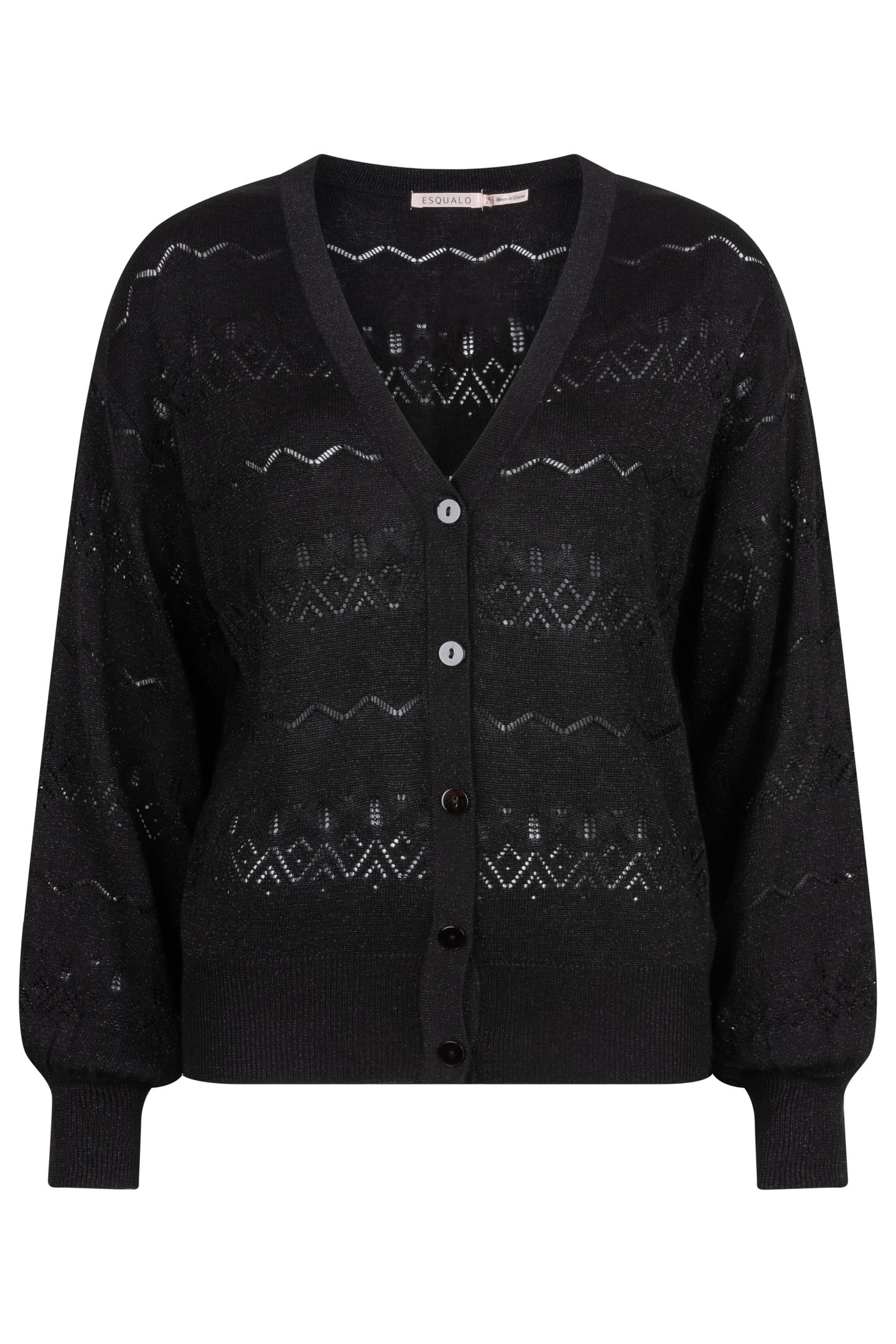 CARDIGAN S/SLV LUREX BLACK 3