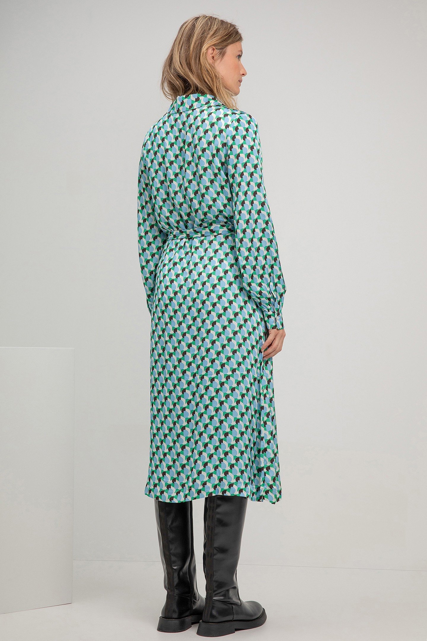 SUZETTE DRESS PARROT GREEN PRINT 2
