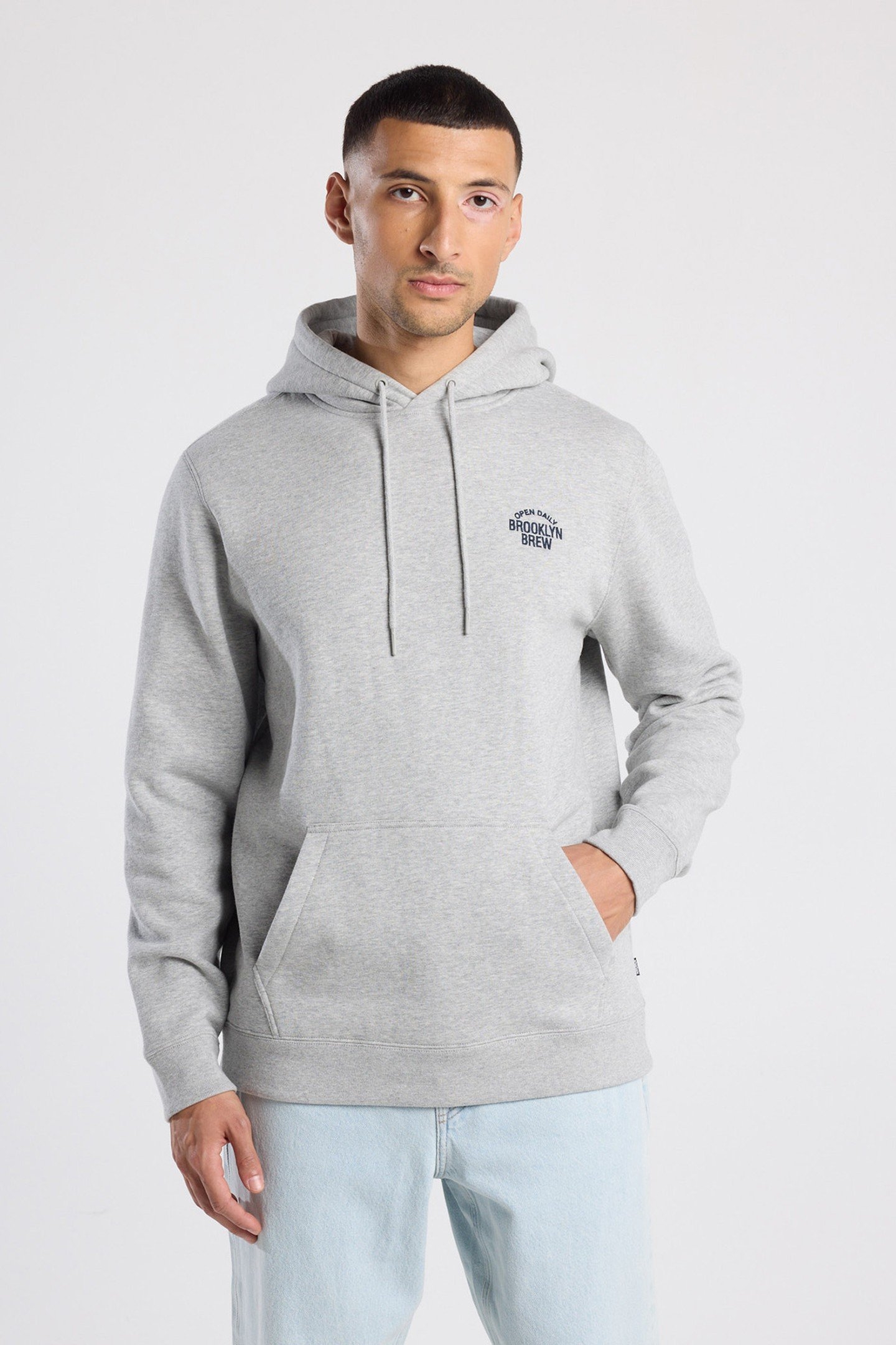 STEPHAN HOOD MID GREY MELANGE 1