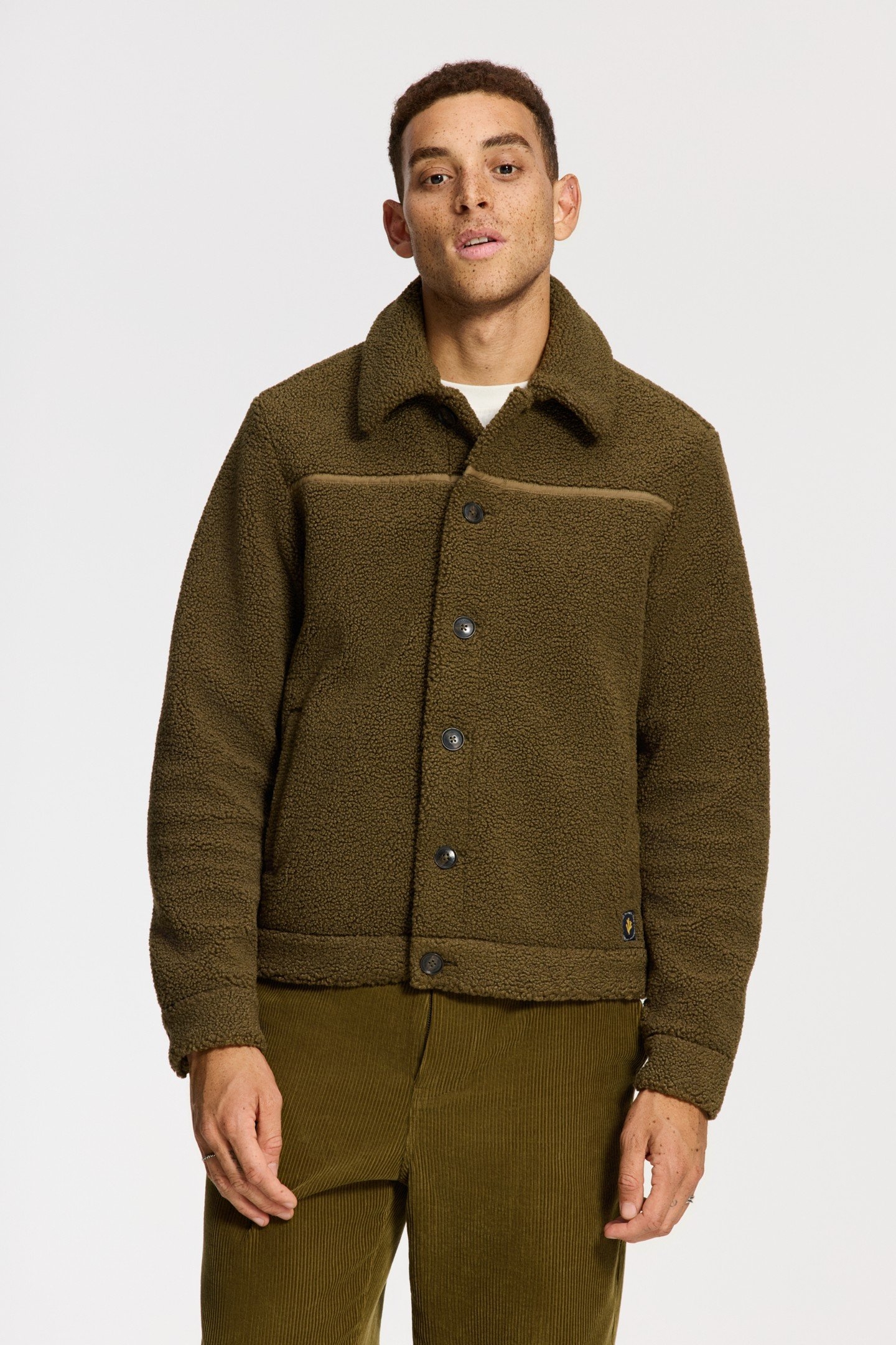 SYD TEDDY JACKET GREEN OLIVE 3