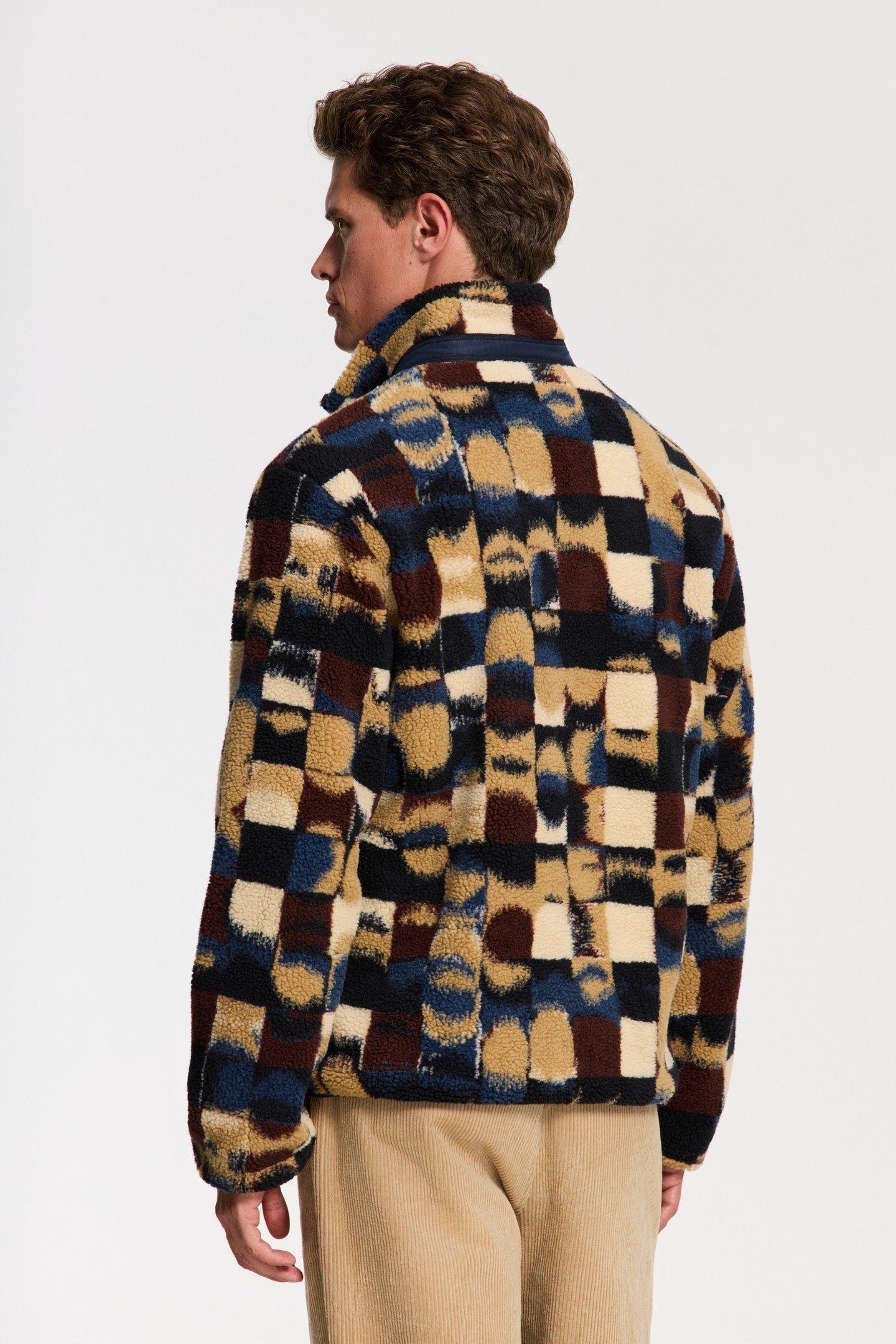 LEE GEO QUILT TEDDY JACKET RED EARTH GEO QUILT 5