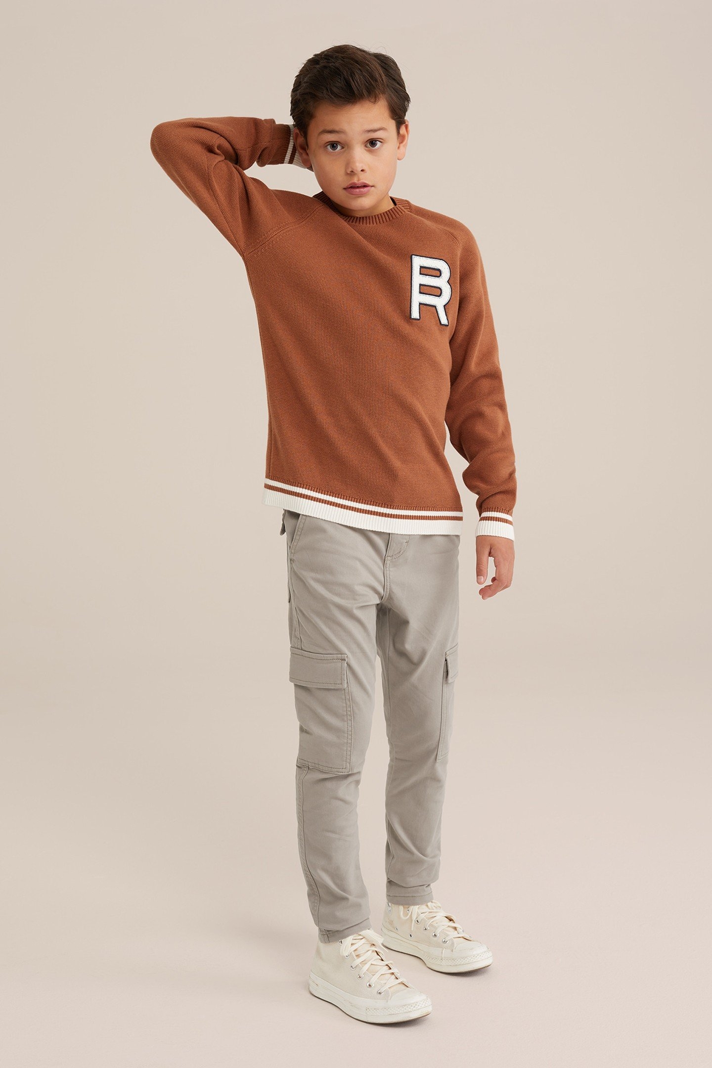 BOYS CARGO PANTS BLACK 4