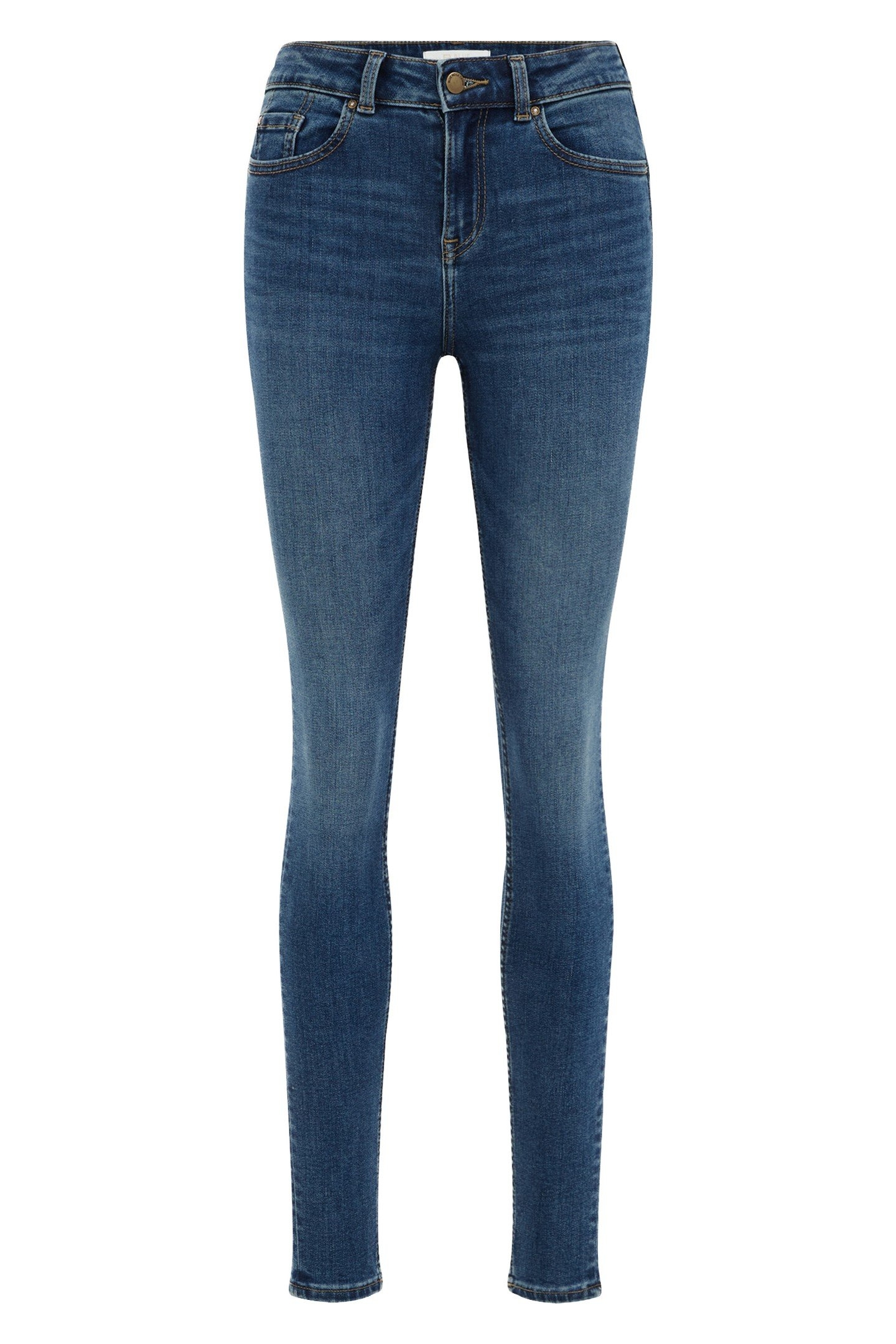 5-POCKET MID WAIST DARK BLUE 3