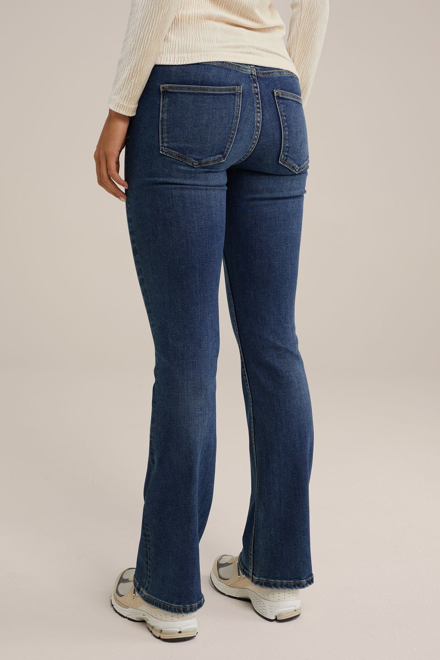 5-POCKET MID WAIST DARK BLUE 4