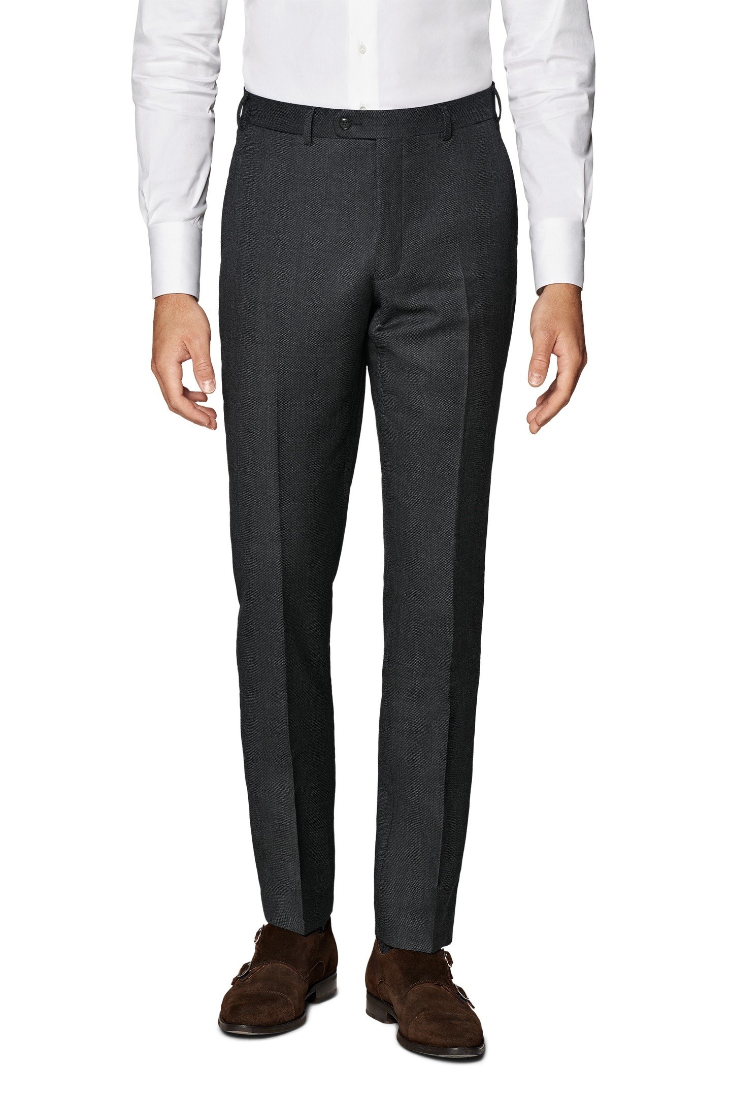 BRESCIA D. GREY PURE WOOL S130 DARK GREY 1