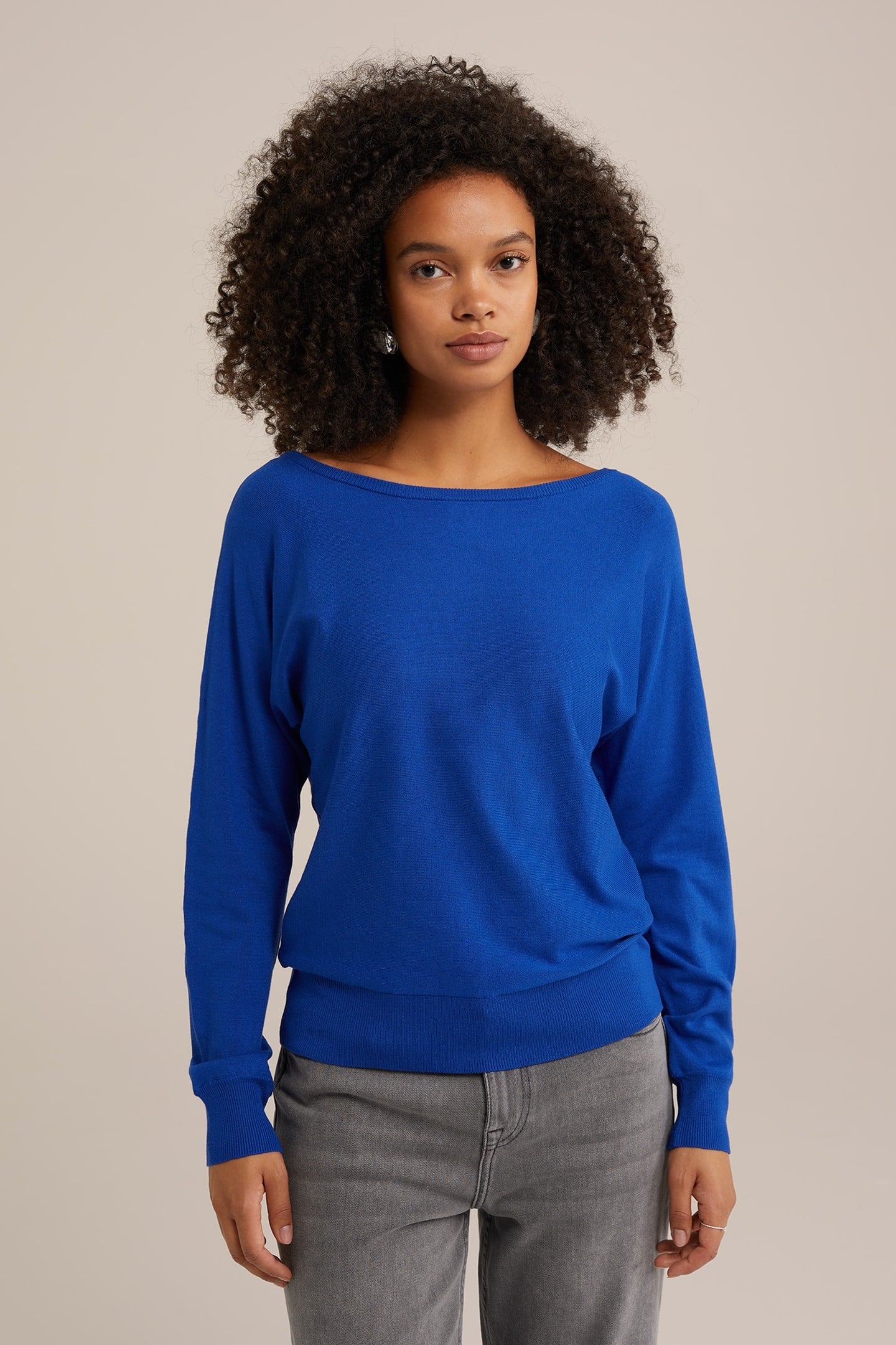 KNITTED PULLOVER COBALT BLUE 2