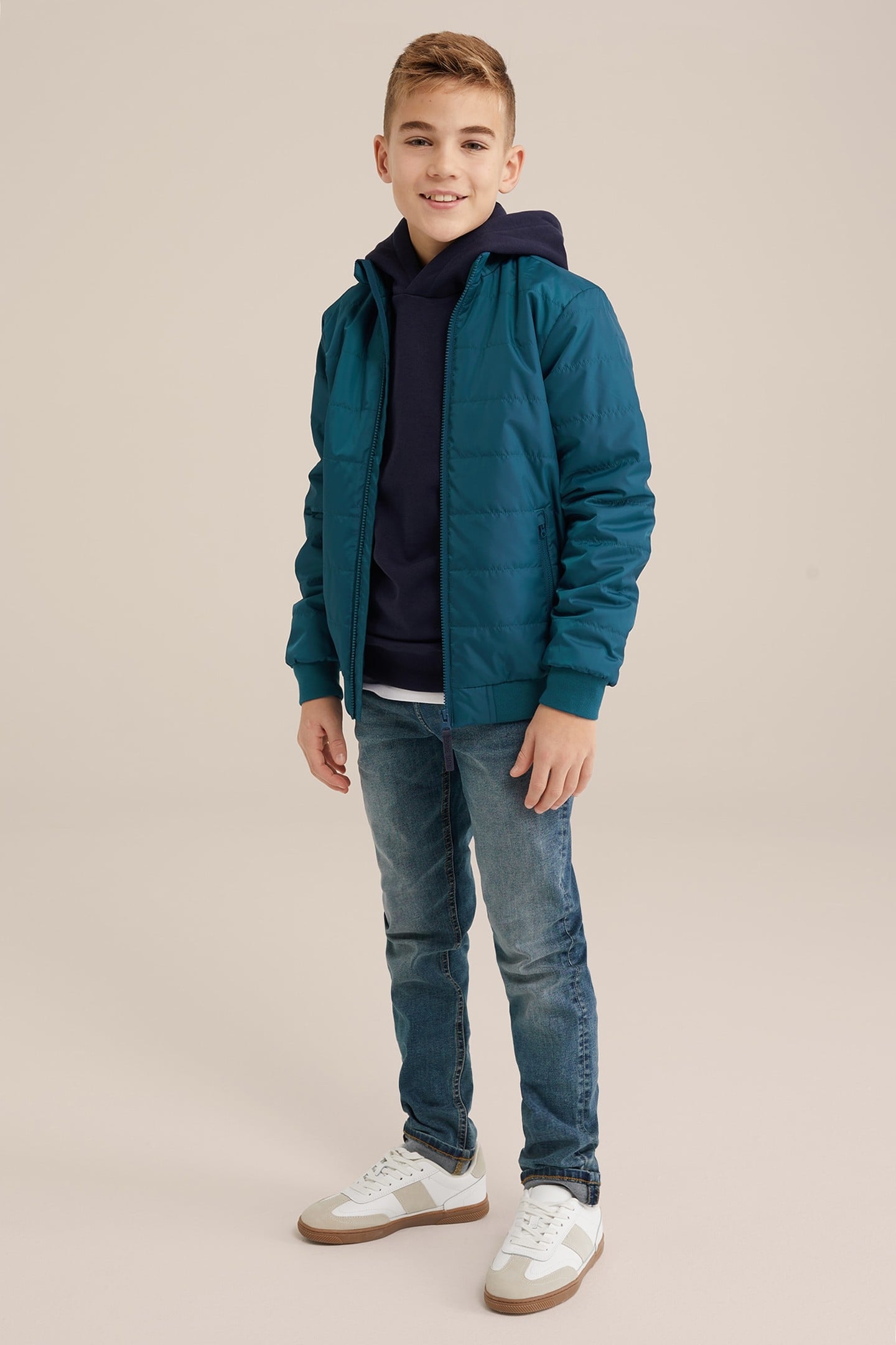 BOYS BOMBER SEA ​​GREEN 2