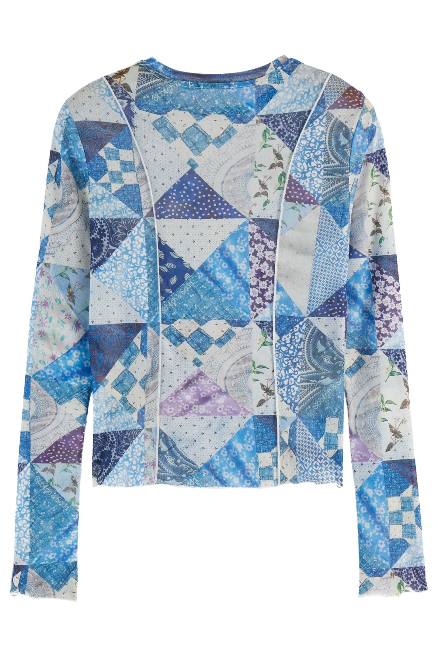 ALL OVER PRINT MESH LS T-SHIRT MEMORY QUILT 2
