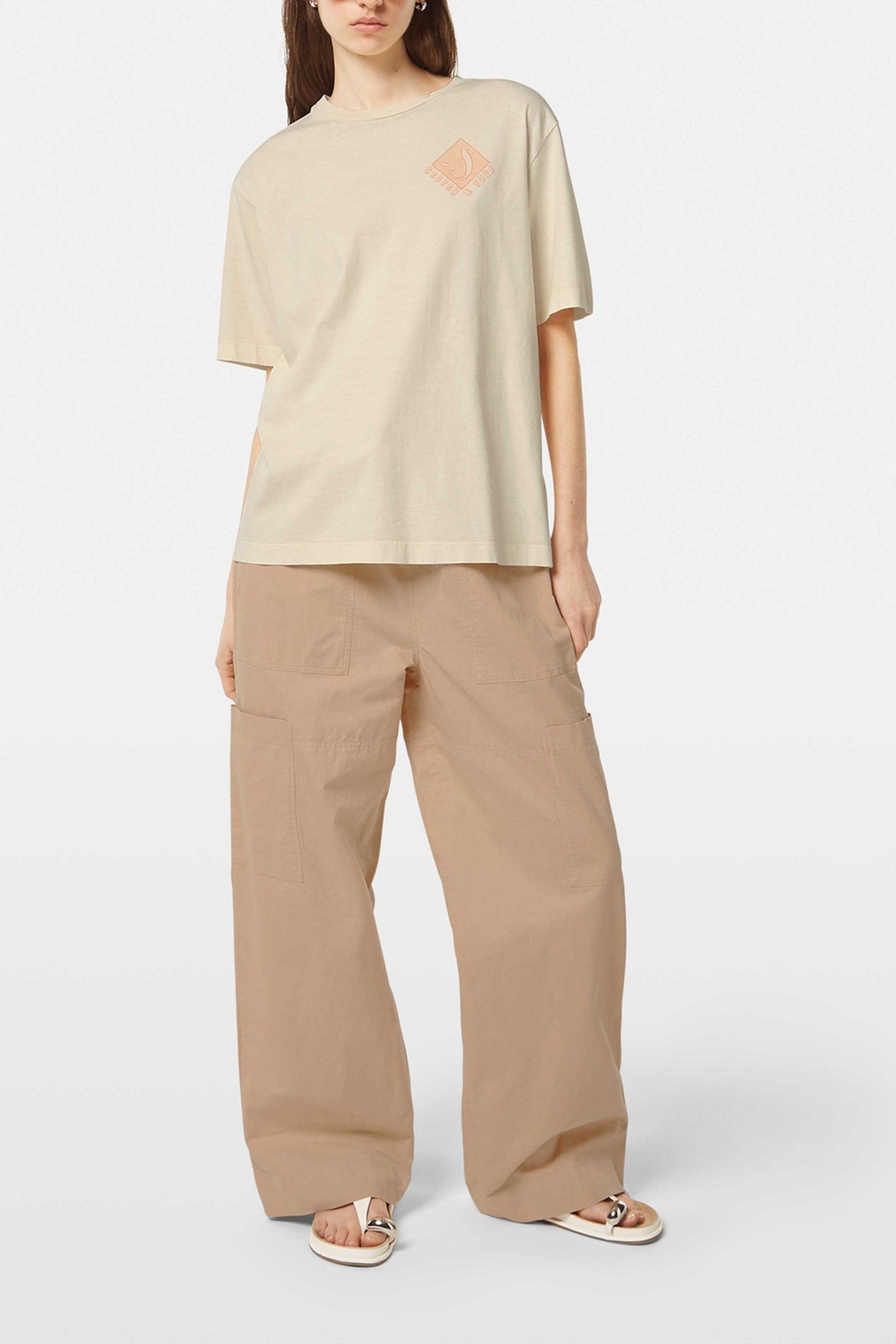 FRONT BACK ARTWORK GARMENT DYE LOOSE FIT T-SHIRT SOFT ICE 1