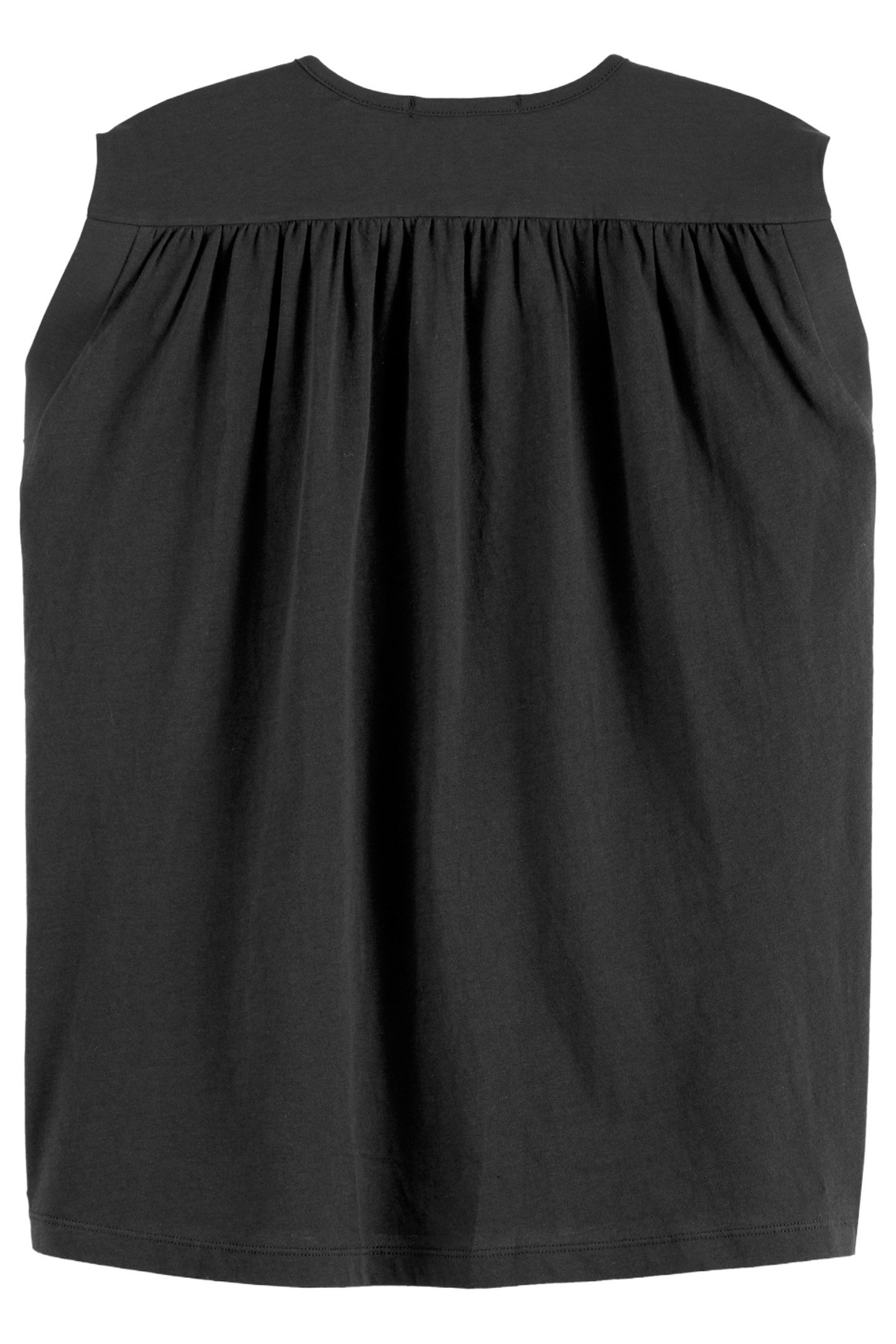 DRAPEY V-NECK T-SHIRT BLACK 7